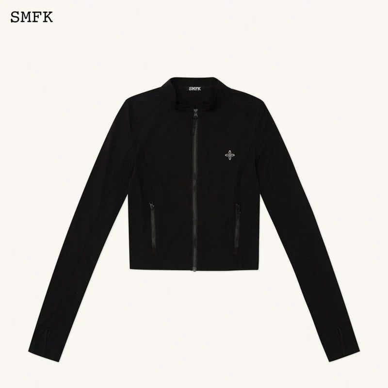 COMPASS HUG SUN-PROOF JACKET BLACK