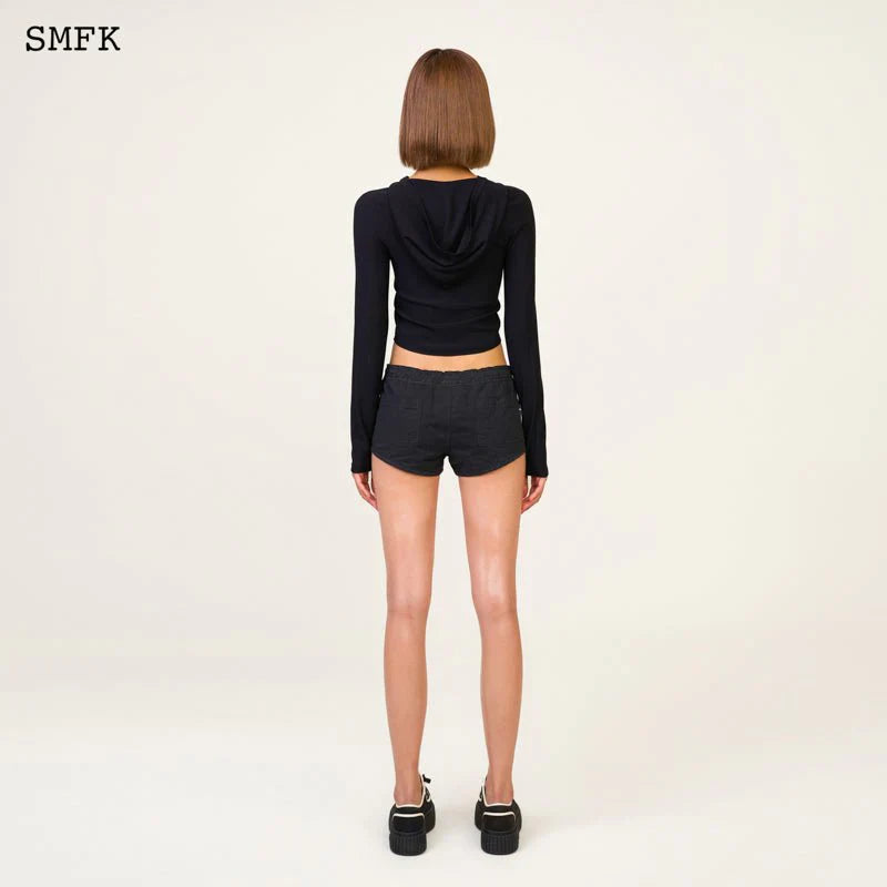 SMFK COMPASS HUG SUN-PROOF KNITTED JACKET BLACK