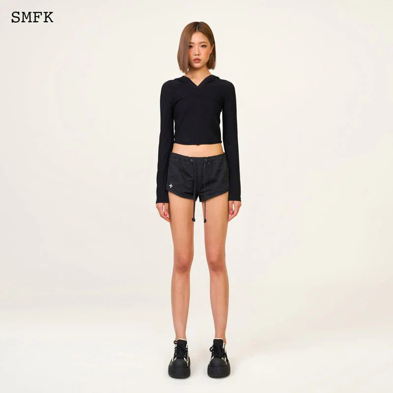SMFK COMPASS HUG SUN-PROOF KNITTED JACKET BLACK