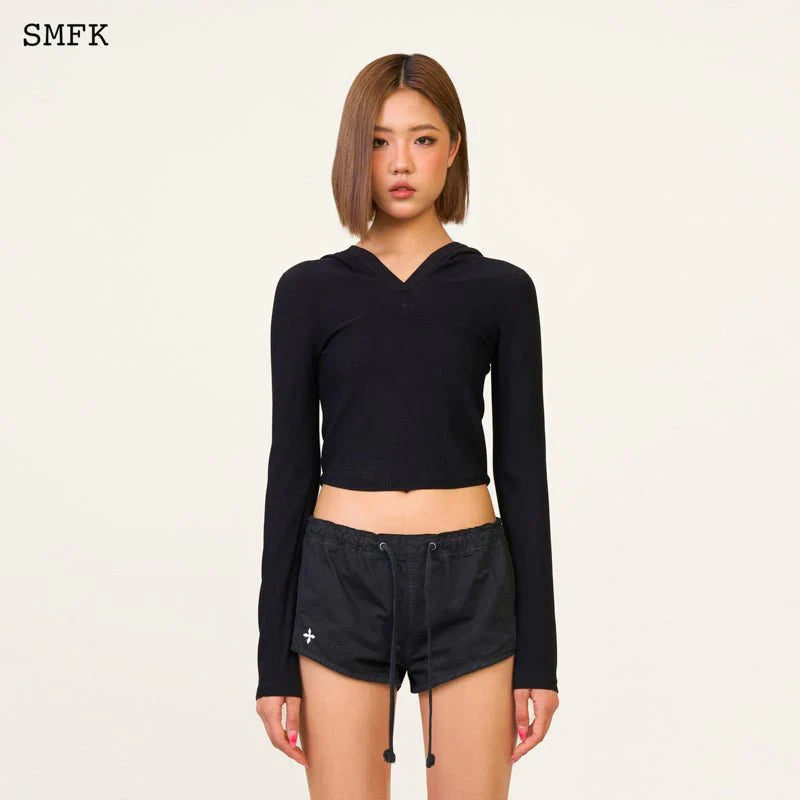 SMFK COMPASS HUG SUN-PROOF KNITTED JACKET BLACK