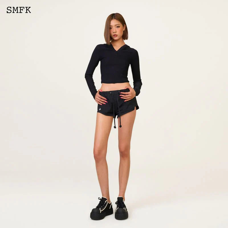 SMFK COMPASS HUG SUN-PROOF KNITTED JACKET BLACK