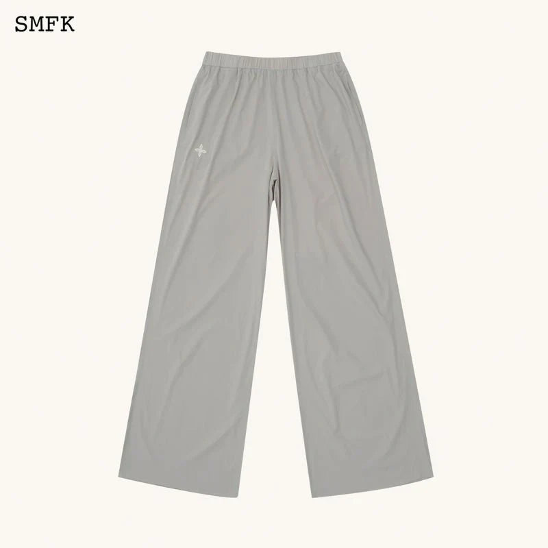 SMFK COMPASS HUG SUN-PROOF SUPER LIGHT FLARED PANTS GREY