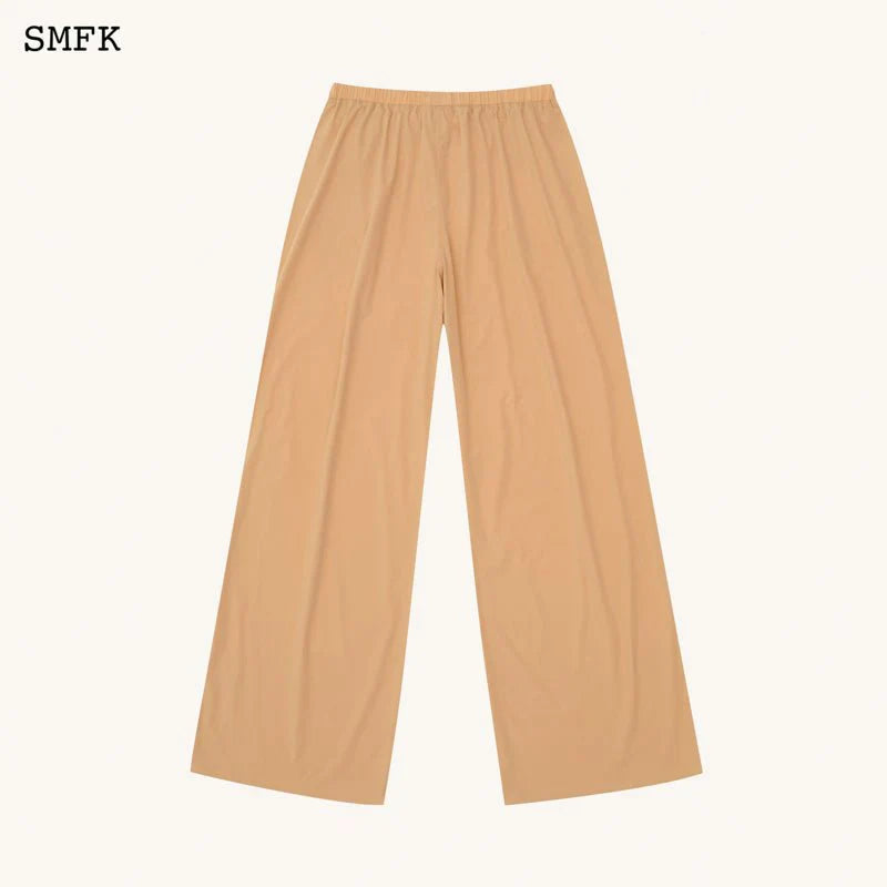 COMPASS HUG SUN-PROOF SUPER LIGHT FLARED PANTS NUDE