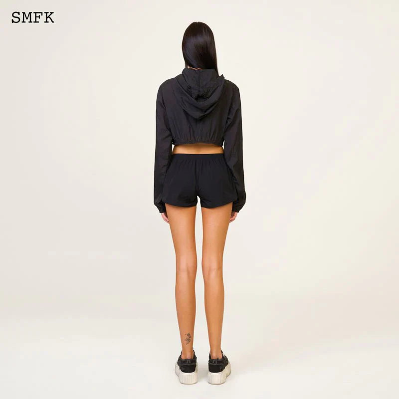 SMFK COMPASS HUG SUN-PROOF SUPER LIGHT SHORT JACKET BLACK
