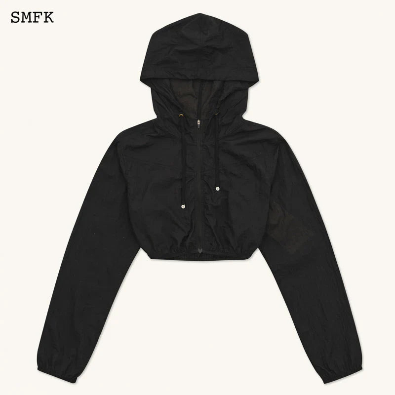 SMFK COMPASS HUG SUN-PROOF SUPER LIGHT SHORT JACKET BLACK