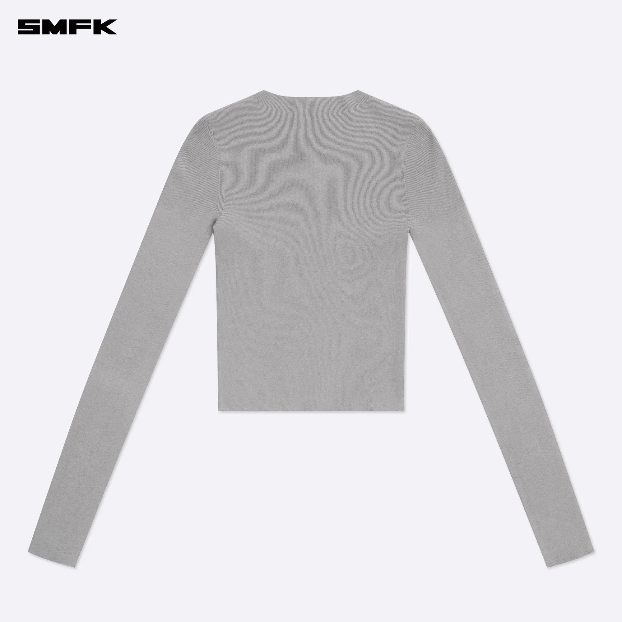 COMPASS HUG TURTLENECK KNIT SWEATSHIRT IN GRAY