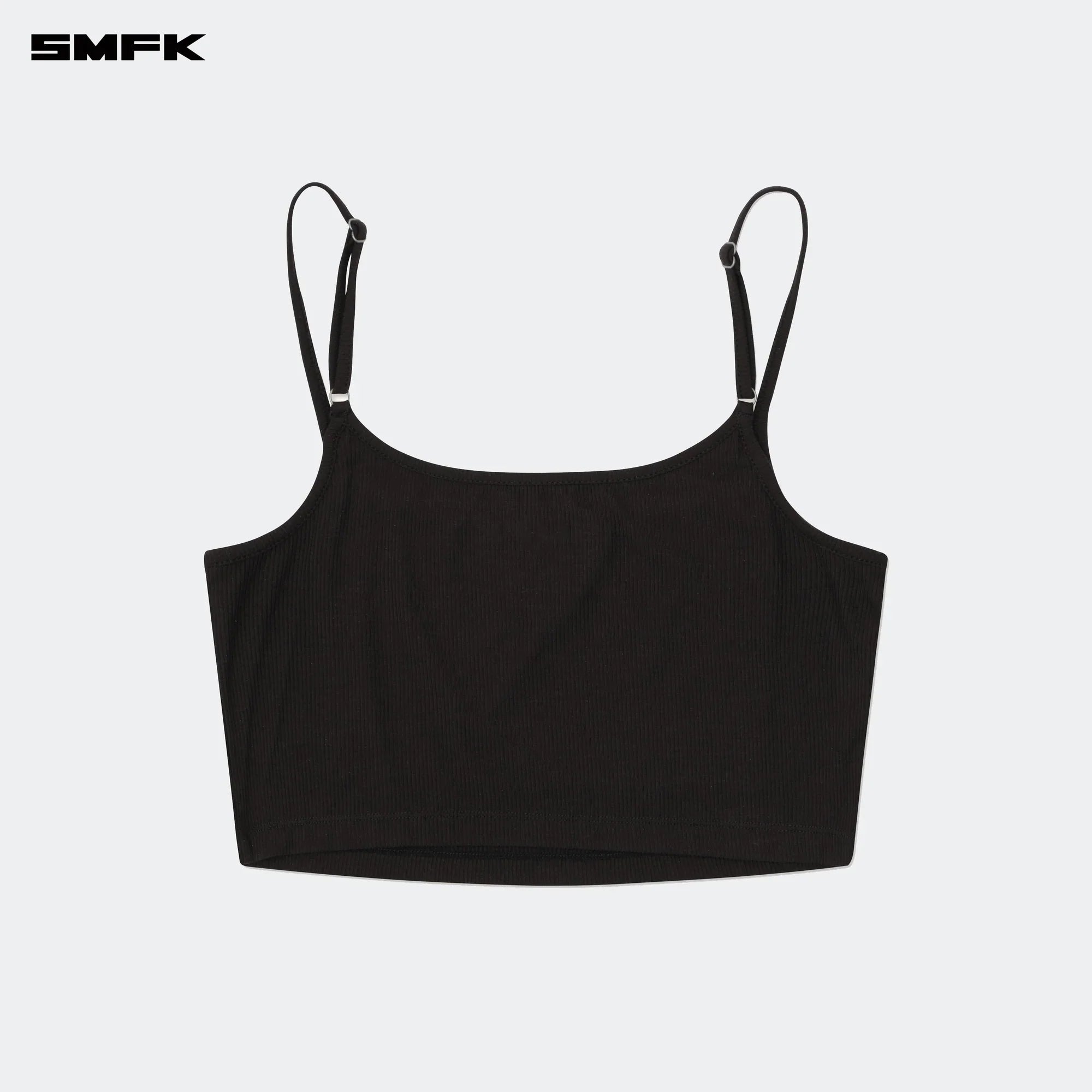 COMPASS HUG ULTRA-SHORT SPORTS STRAP TOP BLACK