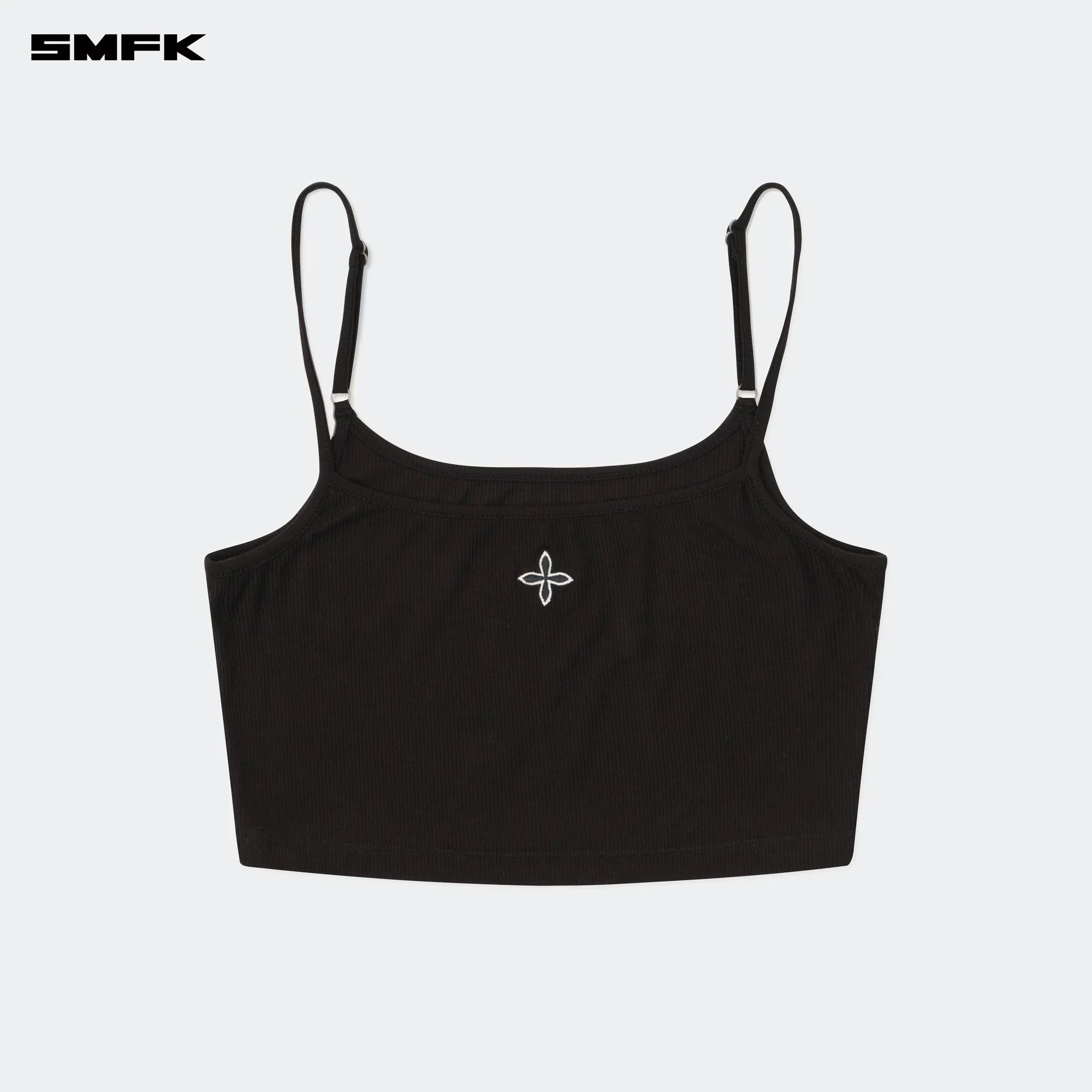 COMPASS HUG ULTRA-SHORT SPORTS STRAP TOP BLACK
