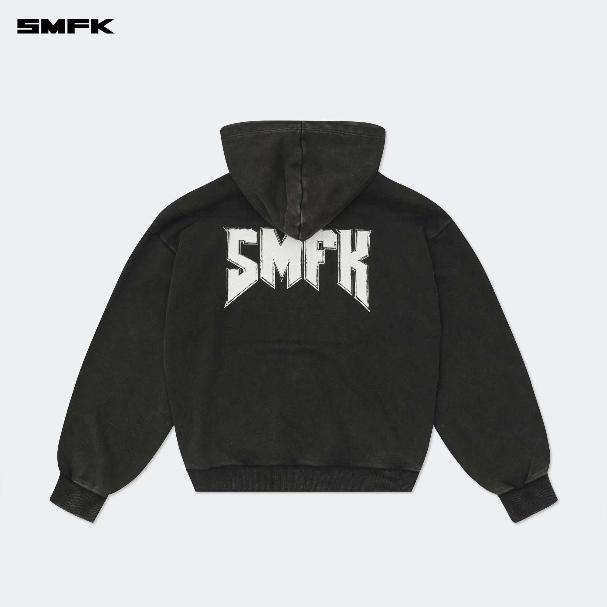COMPASS METAL ROCK LOOSE HOODIE BLACK