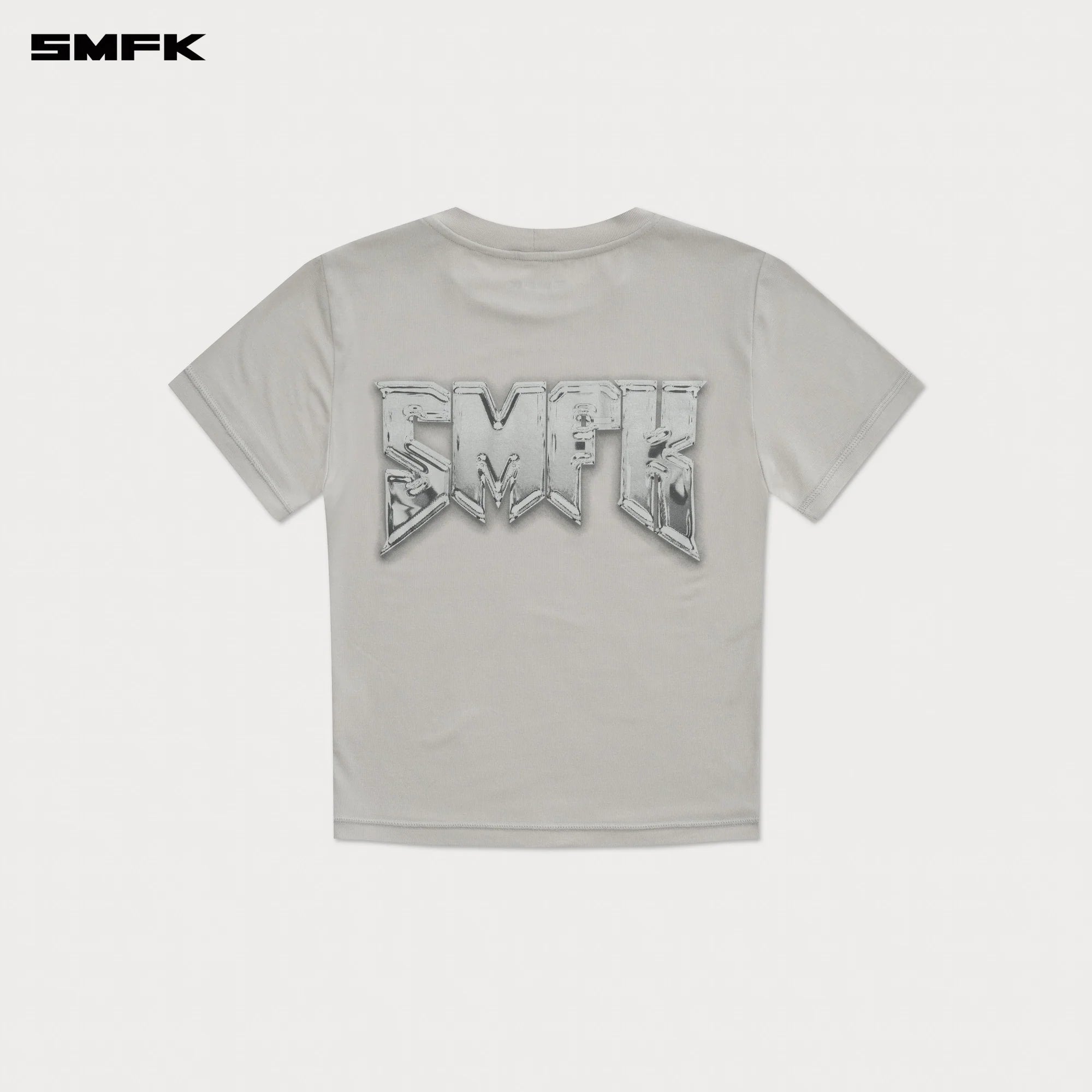 COMPASS METAL ROCK SLIM-FIT TEE GRAY