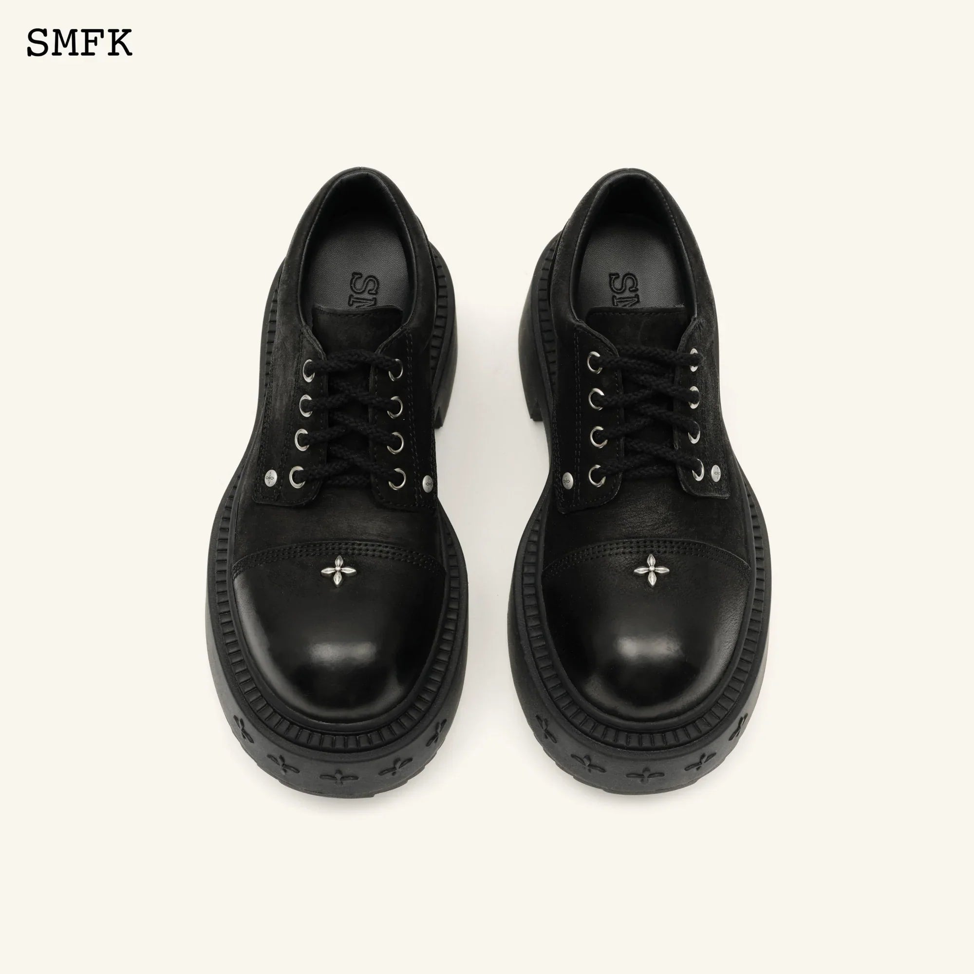 COMPASS RIDER DERBYS BOOTS IN BLACK