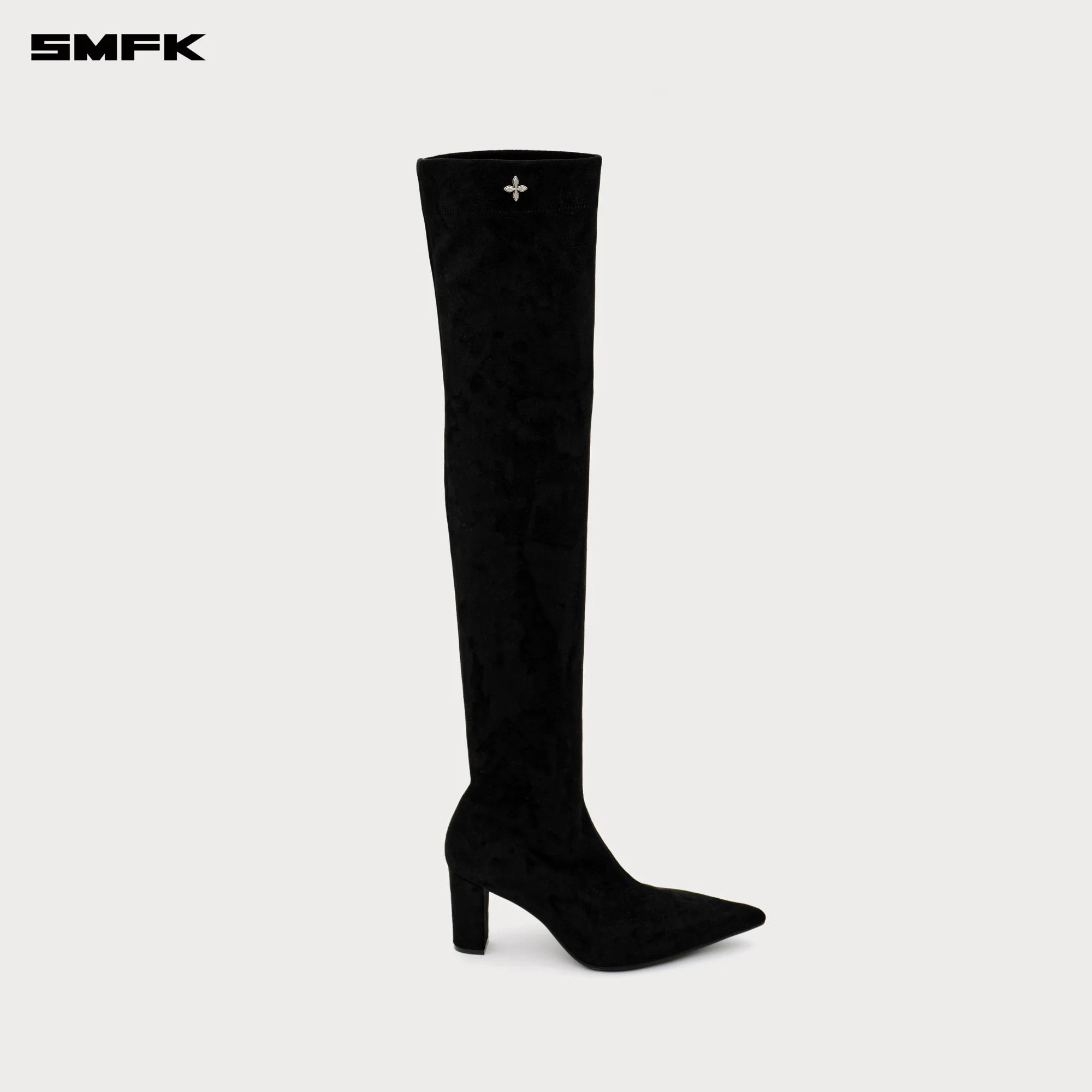 COMPASS RIVET ELASTIC KNEE-HIGH BOOTS