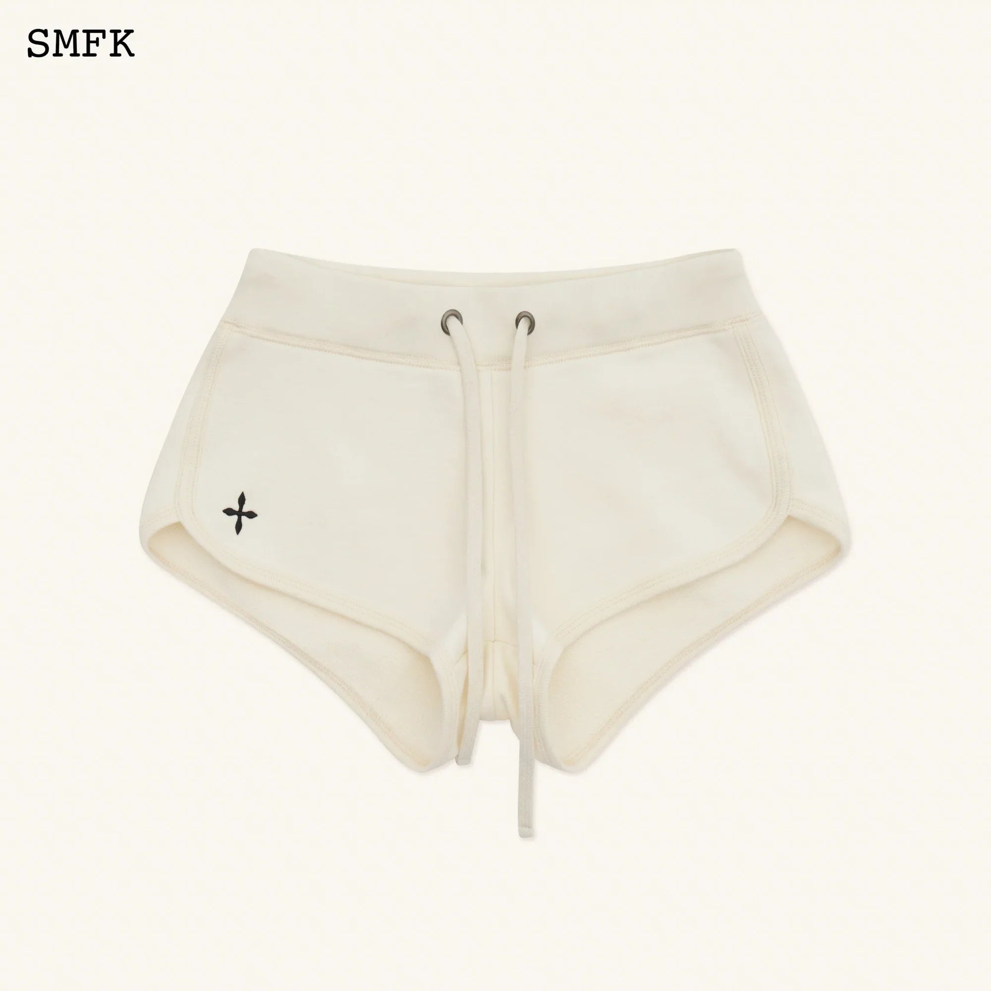 SMFK COMPASS ROVE STRAY LOW-RISE RUNNING SHORTS WHITE