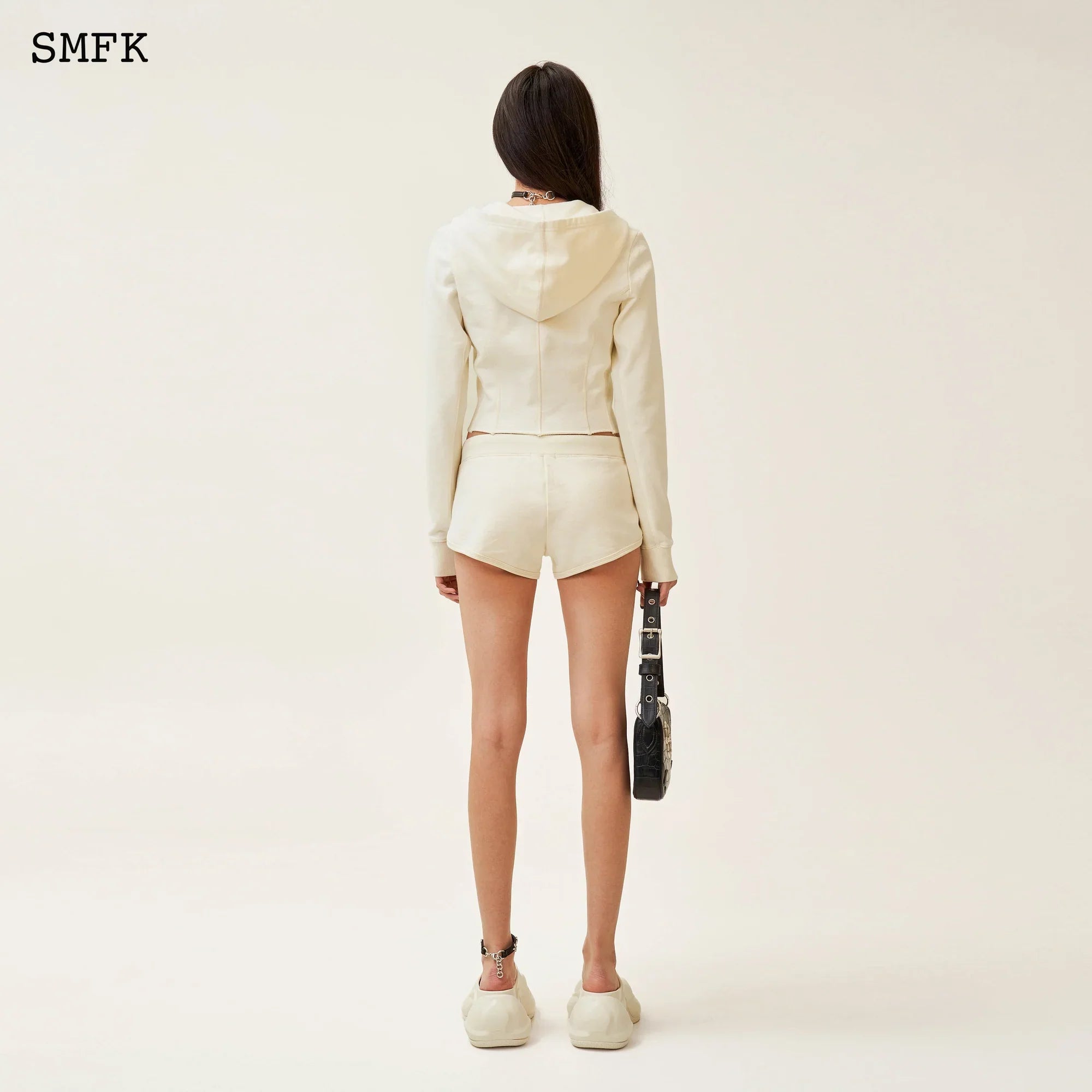 SMFK COMPASS ROVE STRAY LOW-RISE RUNNING SHORTS WHITE