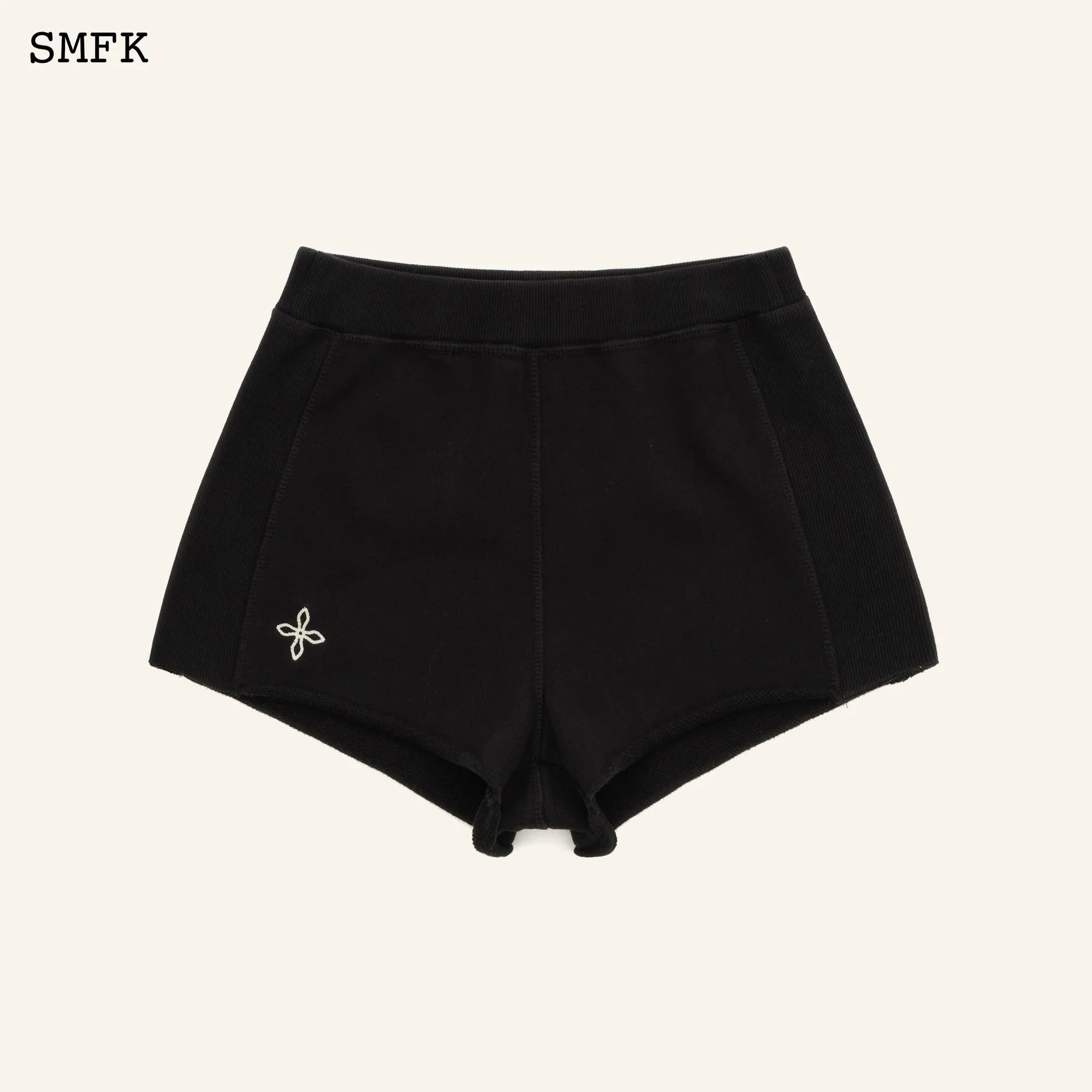 SMFK COMPASS ROVE STRAY SLIM-FIT SPORTY SHORTS BLACK