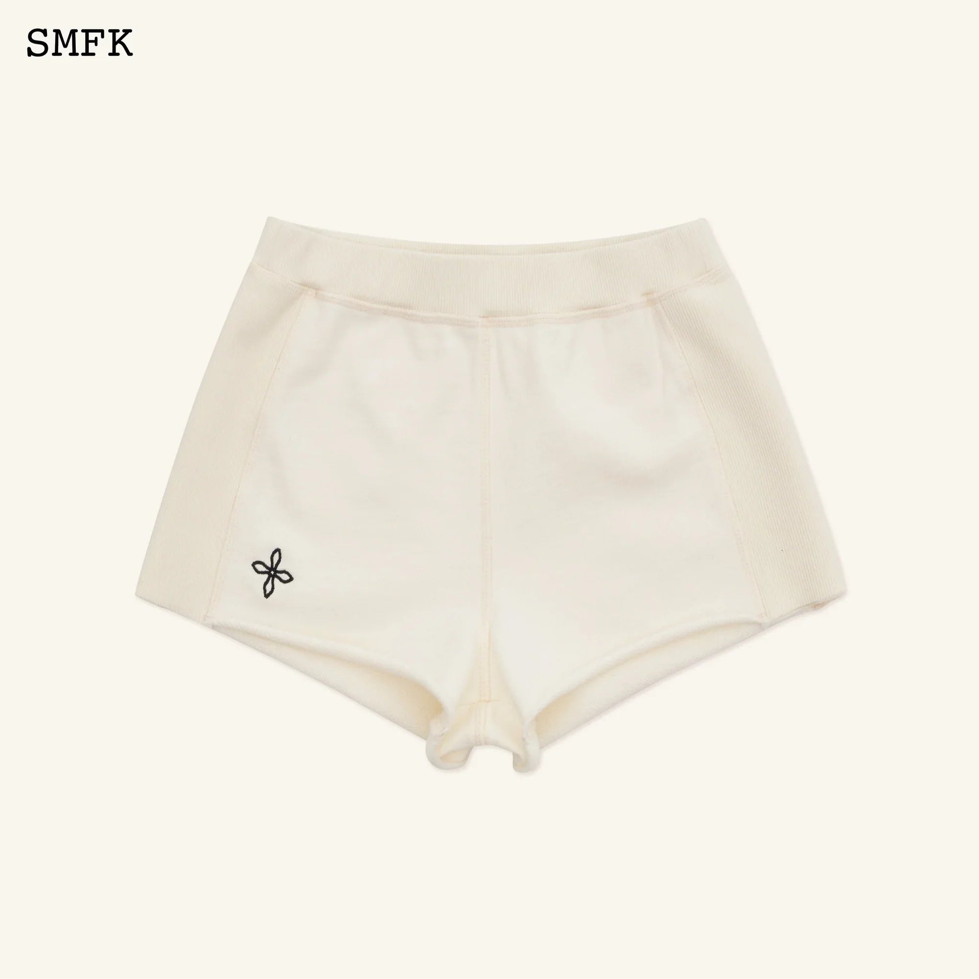 SMFK COMPASS ROVE STRAY SLIM-FIT SPORTY SHORTS WHITE