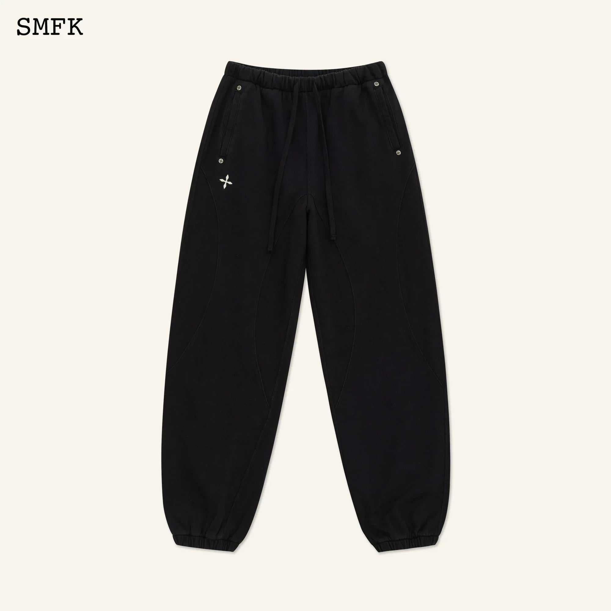 COMPASS RUSH JOGGING SWEATPANTS IN BLACK