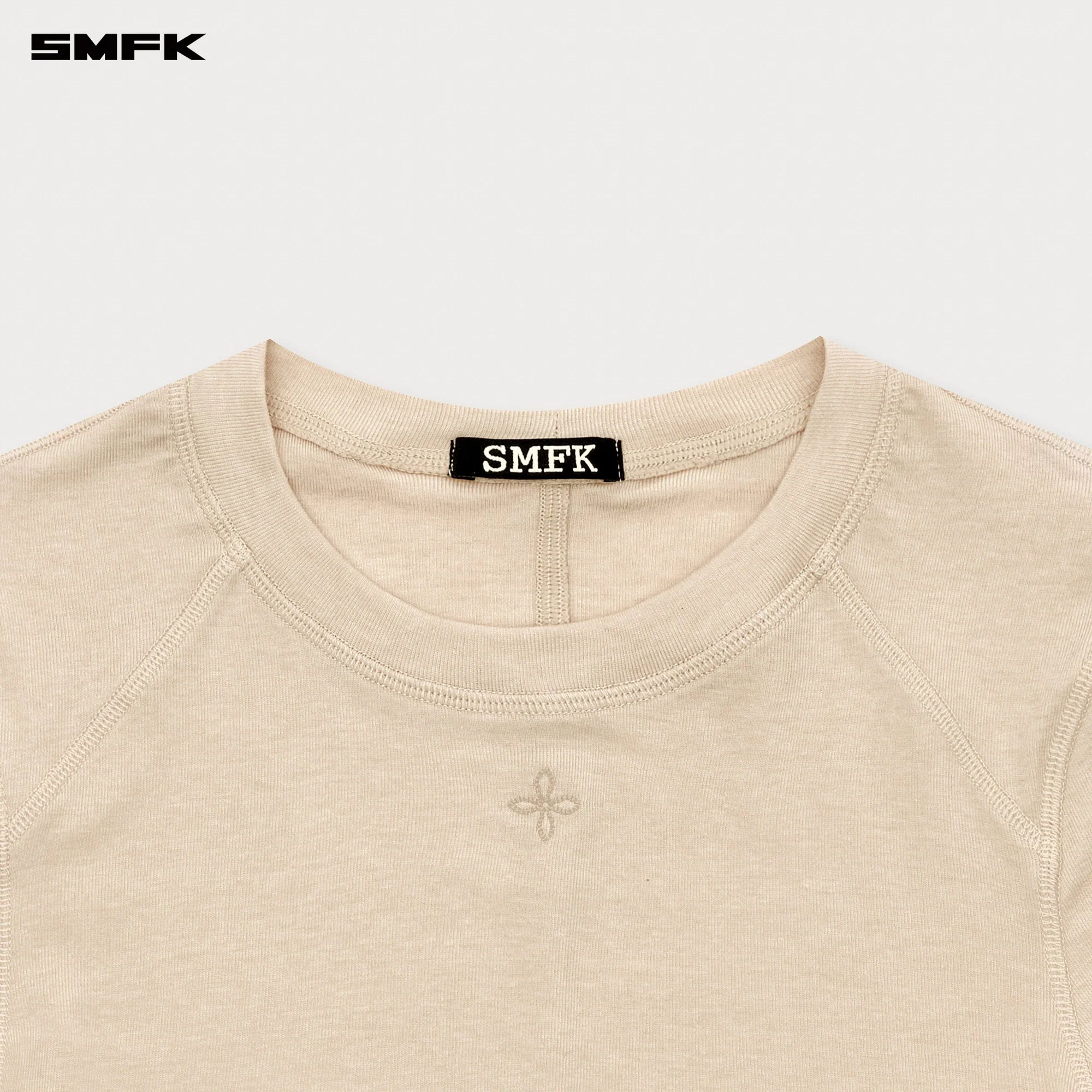 COMPASS RUSH SLIM-FIT LONG SLEEVES TOP LINEN