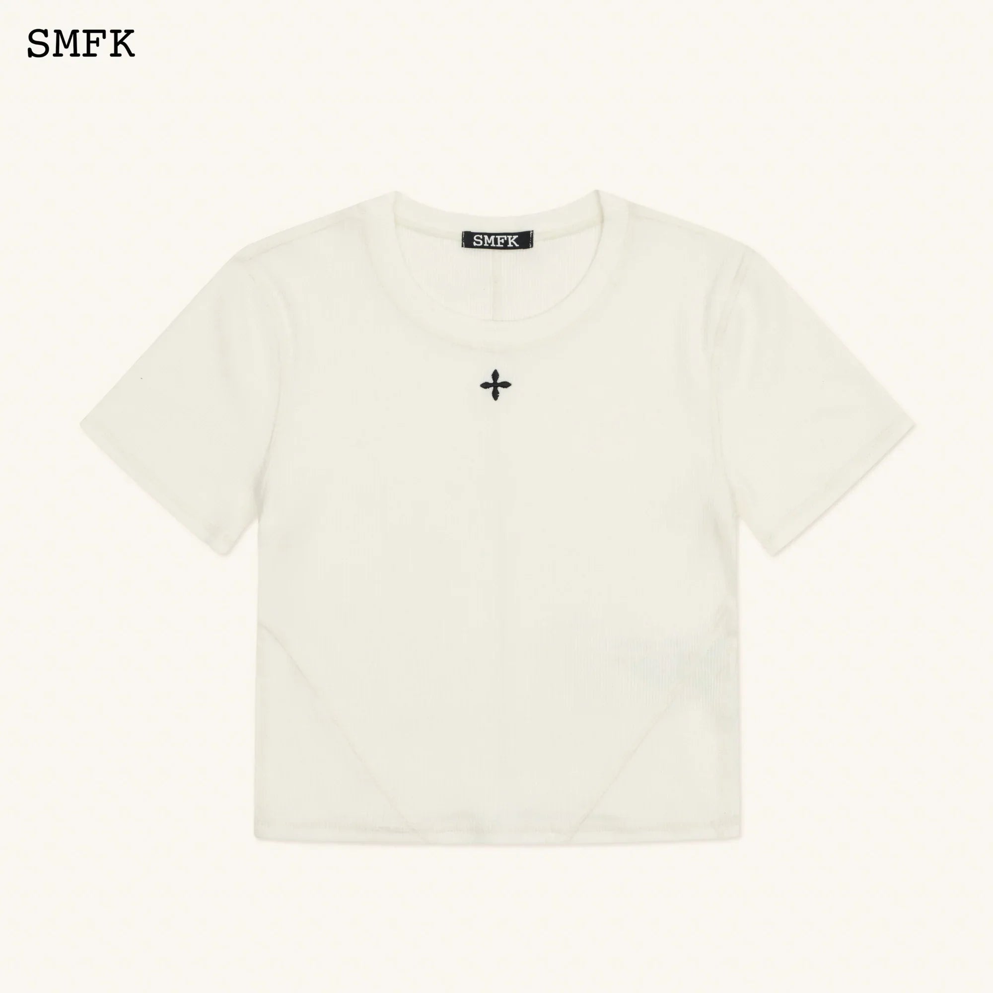 COMPASS RUSH SLIM-FIT TEE IN WHITE