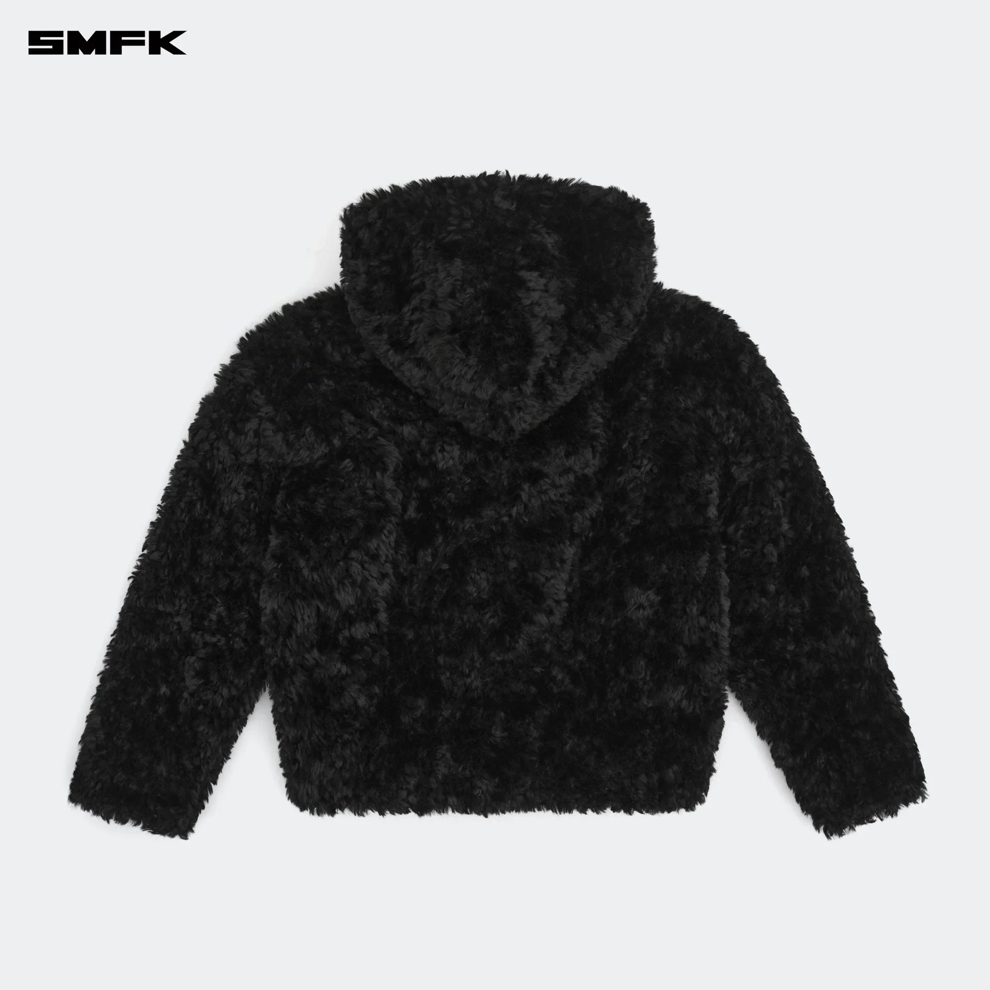 COMPASS SNOWMAN CLASSIC FAUX FUR JACKET BLACK