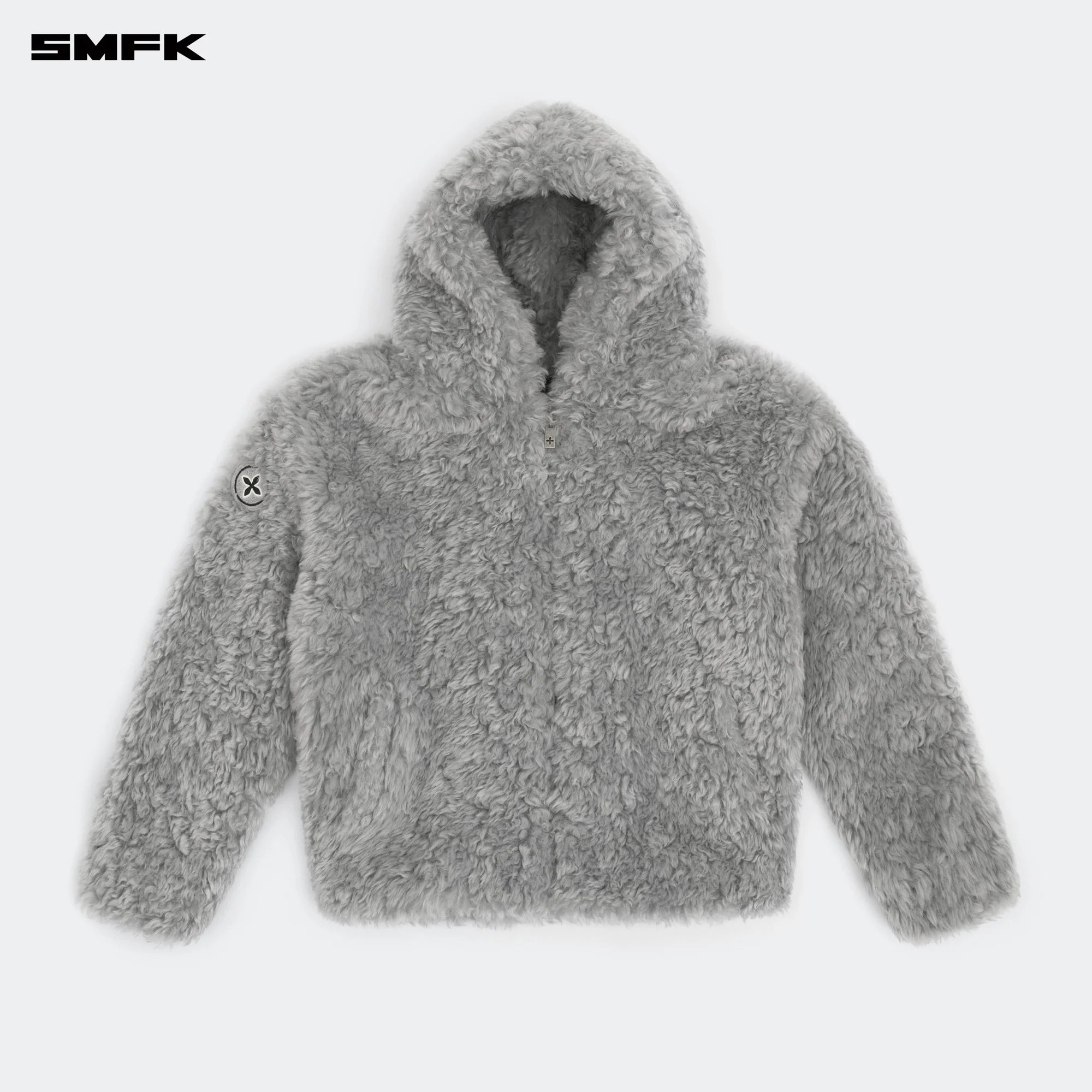 COMPASS SNOWMAN CLASSIC FAUX FUR JACKET GRAY