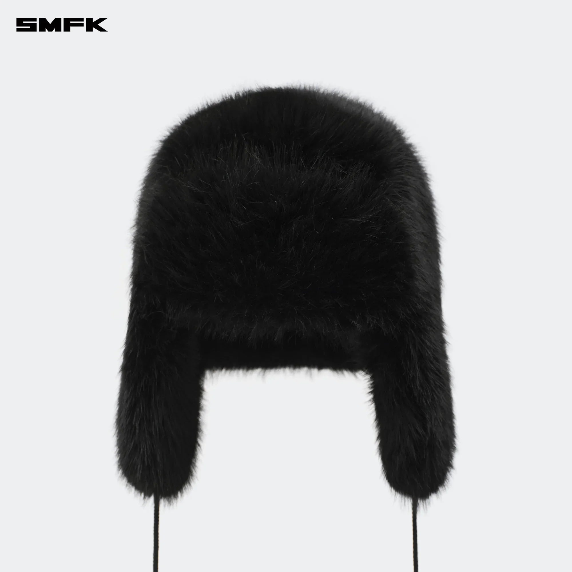SMFK COMPASS SNOWMAN FAUX FUR HAT IN BLACK