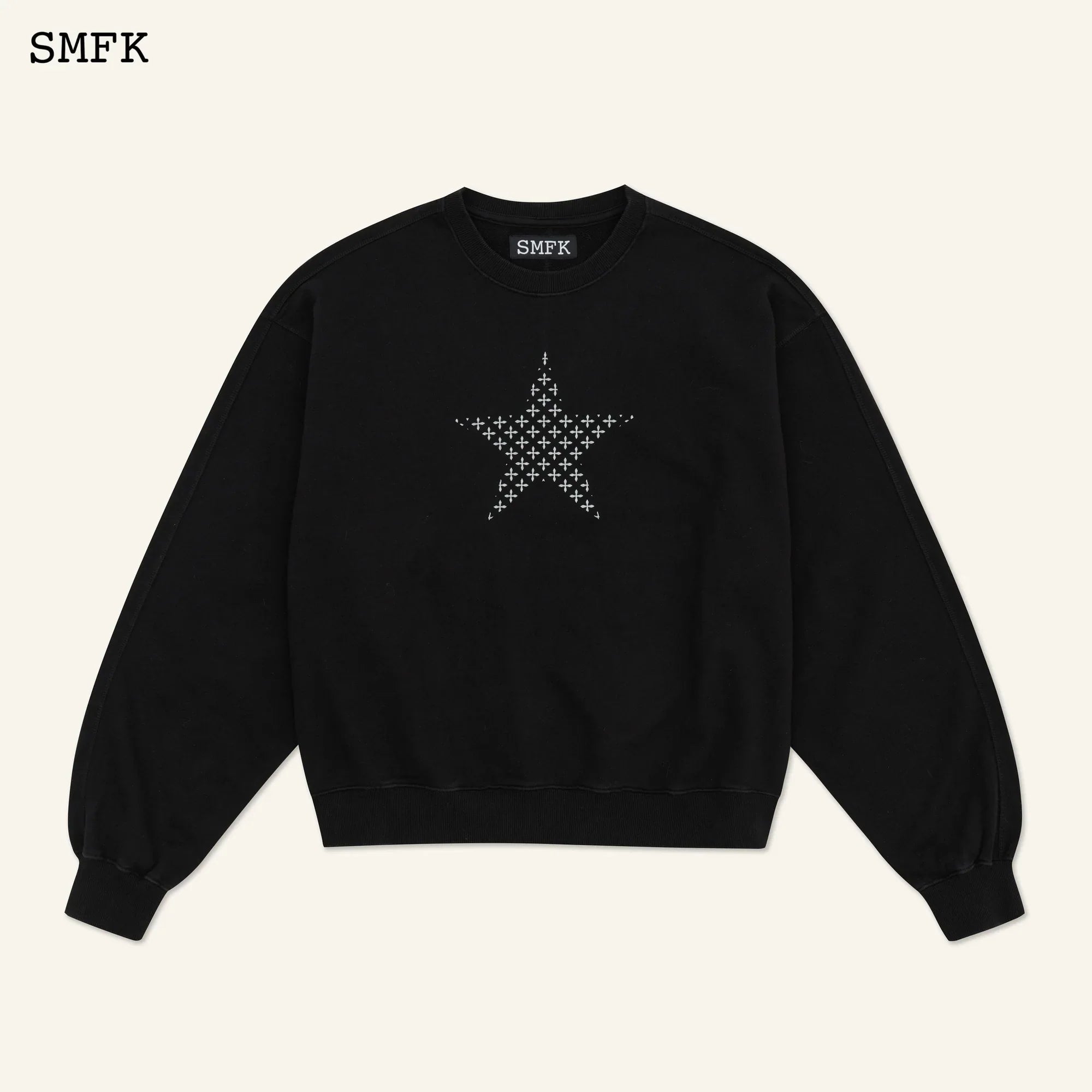 SMFK COMPASS STAR GARDEN CLASSIC SPORTS BLACK SWEATSHIRT