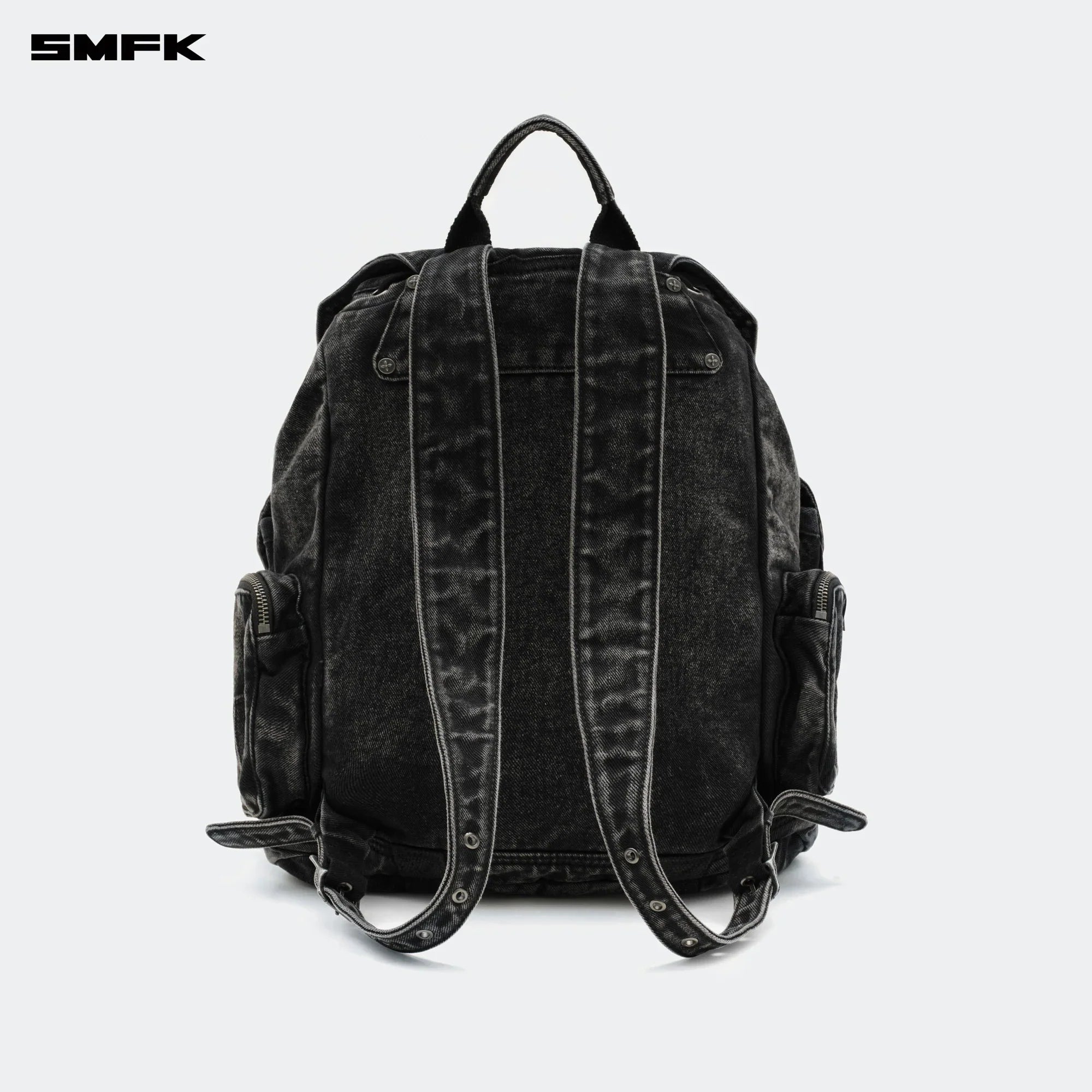 SMFK COMPASS TARPAN DENIM BACKPACK BLACK (LARGE)
