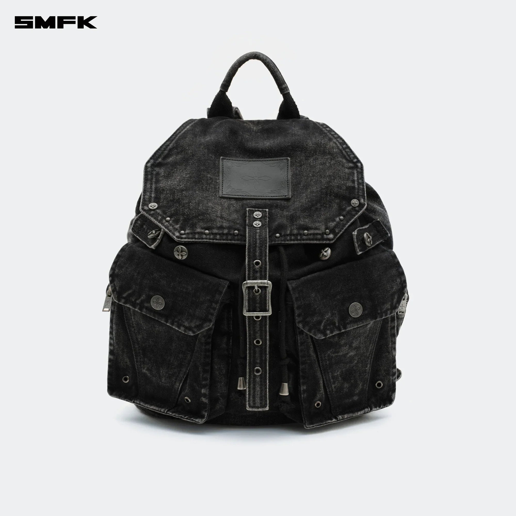 SMFK COMPASS TARPAN DENIM BACKPACK BLACK (LARGE)