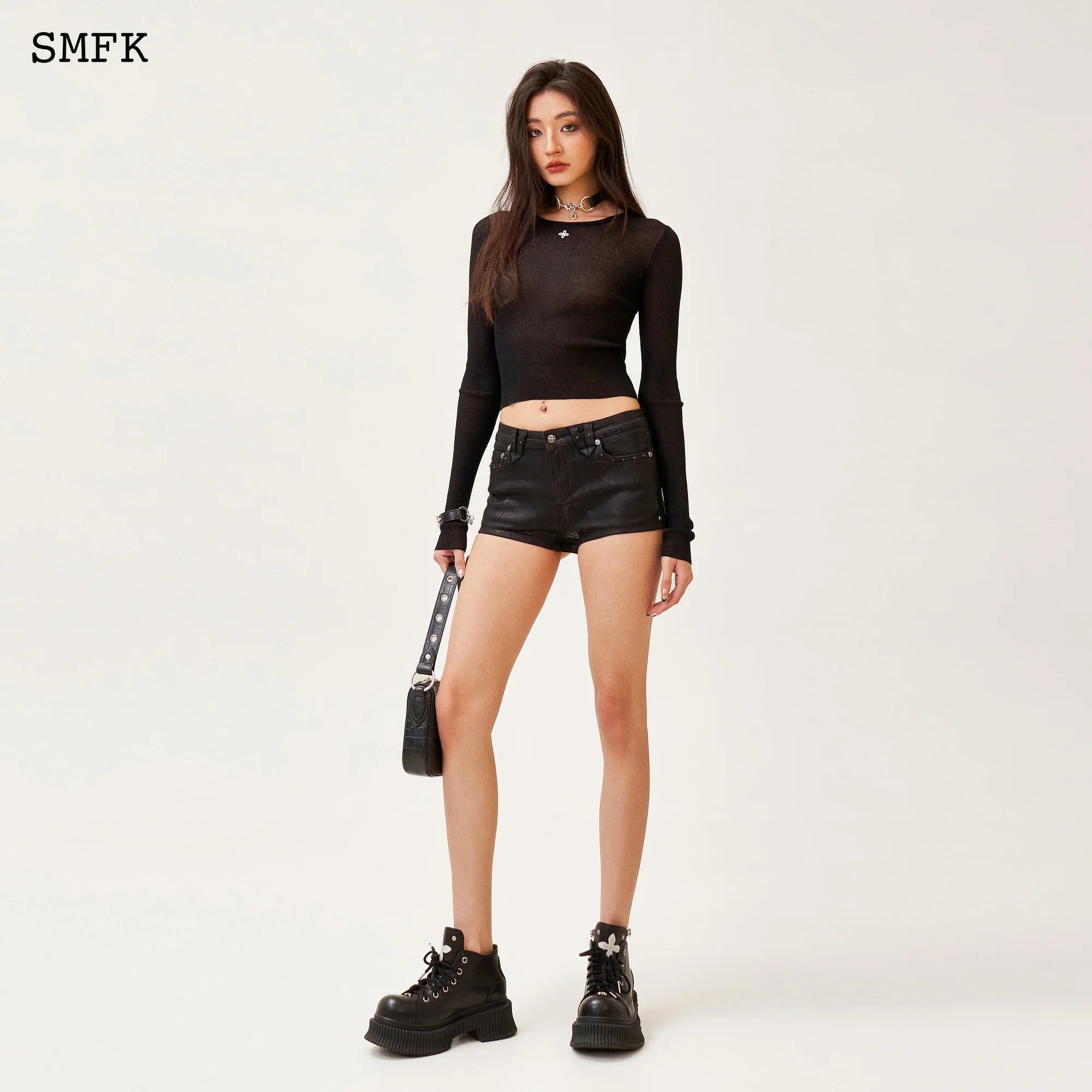 Compass Tarpan Lightning Black Short Jeans USJ03BP