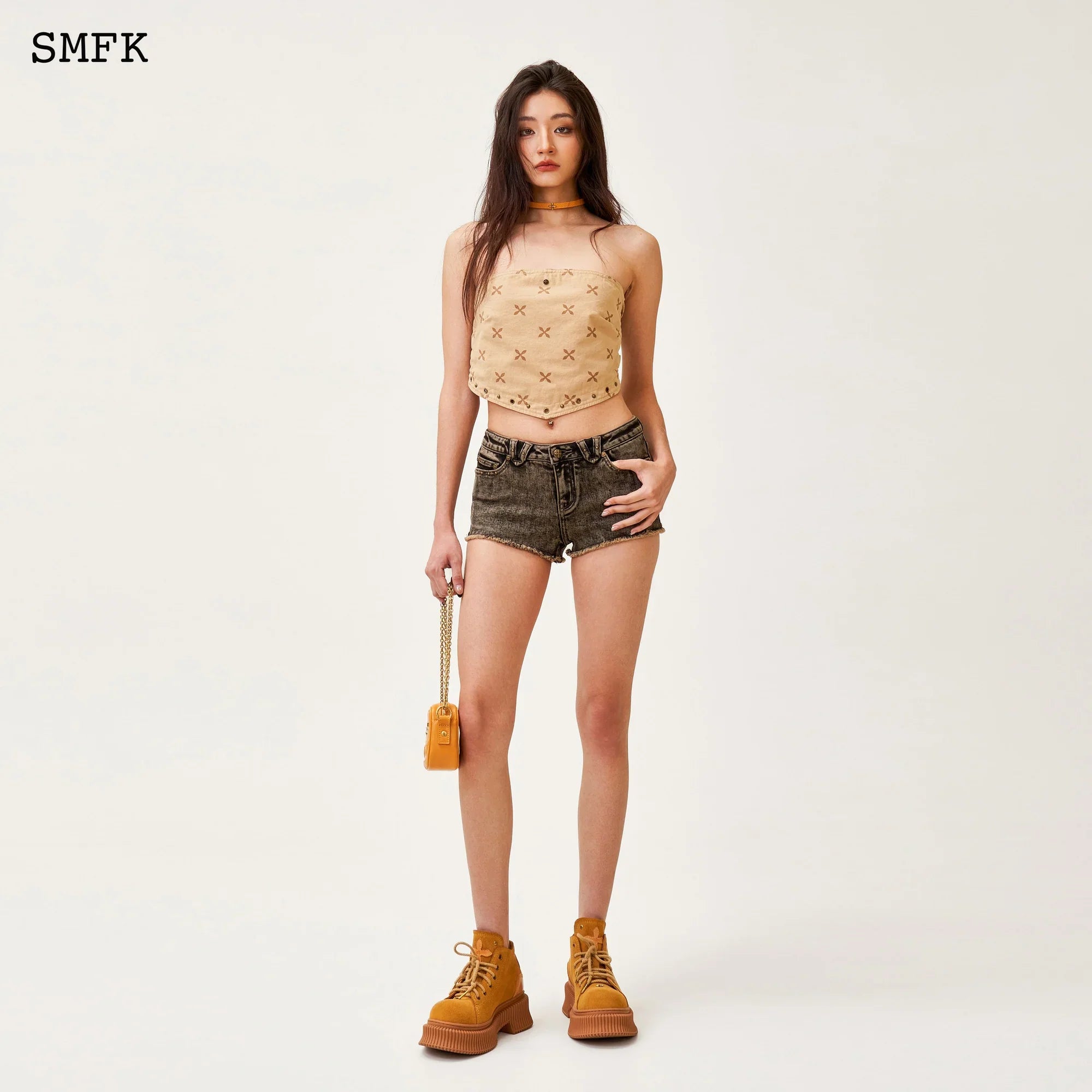 SMFK COMPASS TARPAN ROCK SUNSET SHORT JEANS
