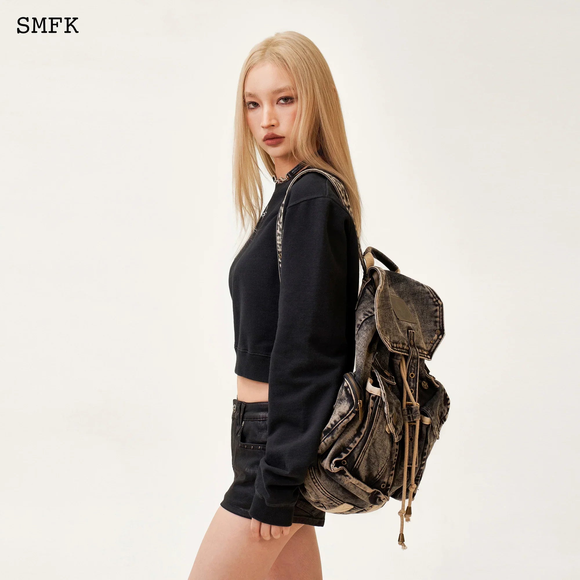 SMFK COMPASS TARPAN SUNSET DENIM BACKPACK (LARGE)