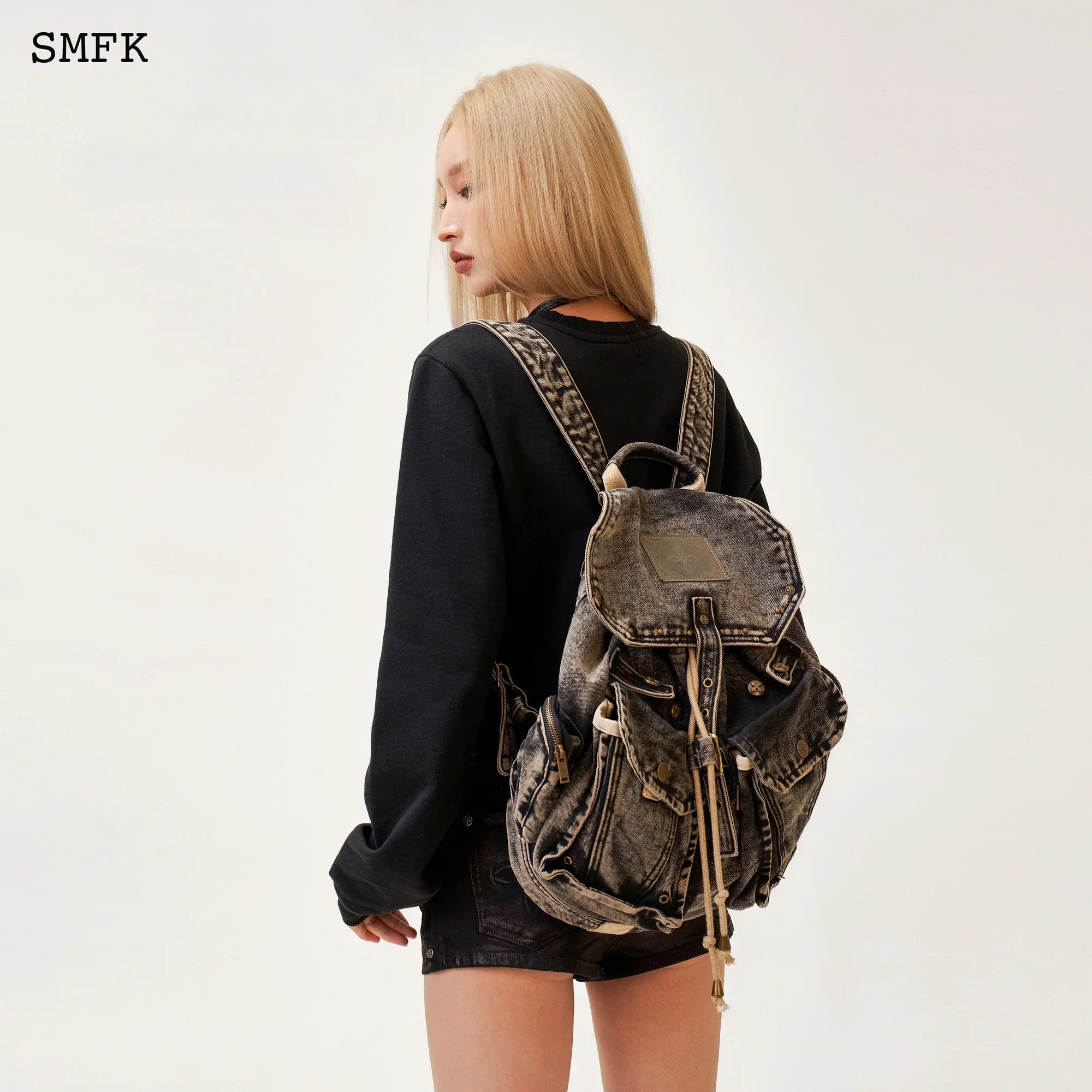 SMFK COMPASS TARPAN SUNSET DENIM BACKPACK (LARGE)