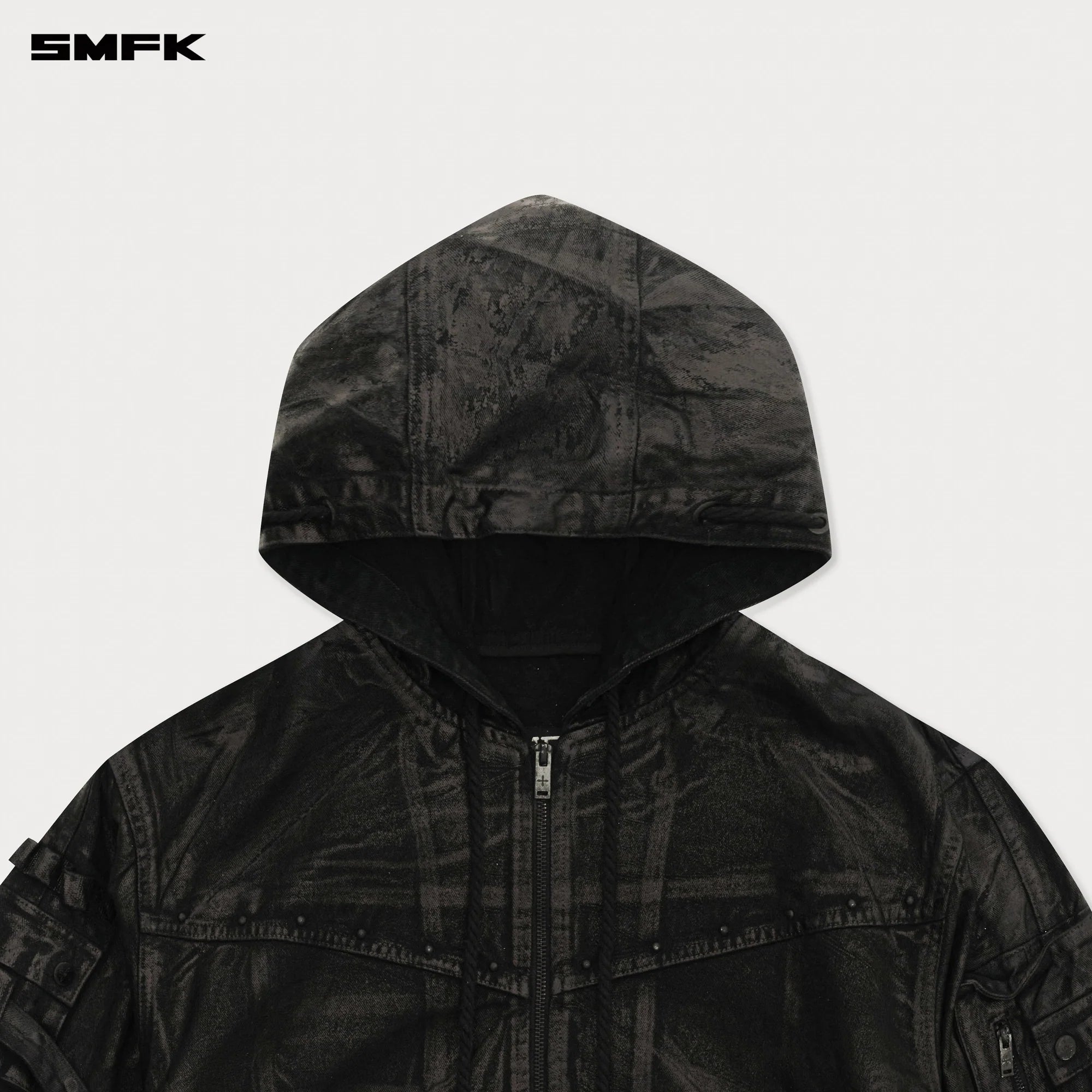 COMPASS TARPAN WAXED DENIM HOODIE