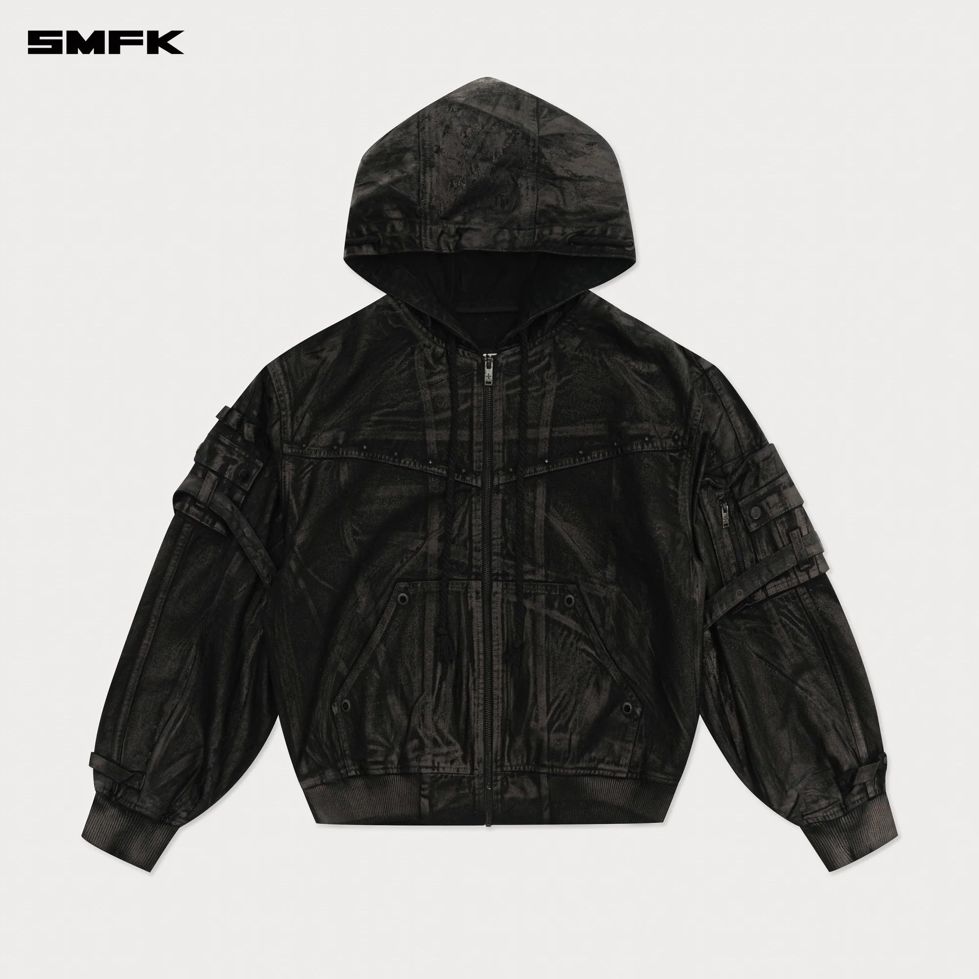 COMPASS TARPAN WAXED DENIM HOODIE