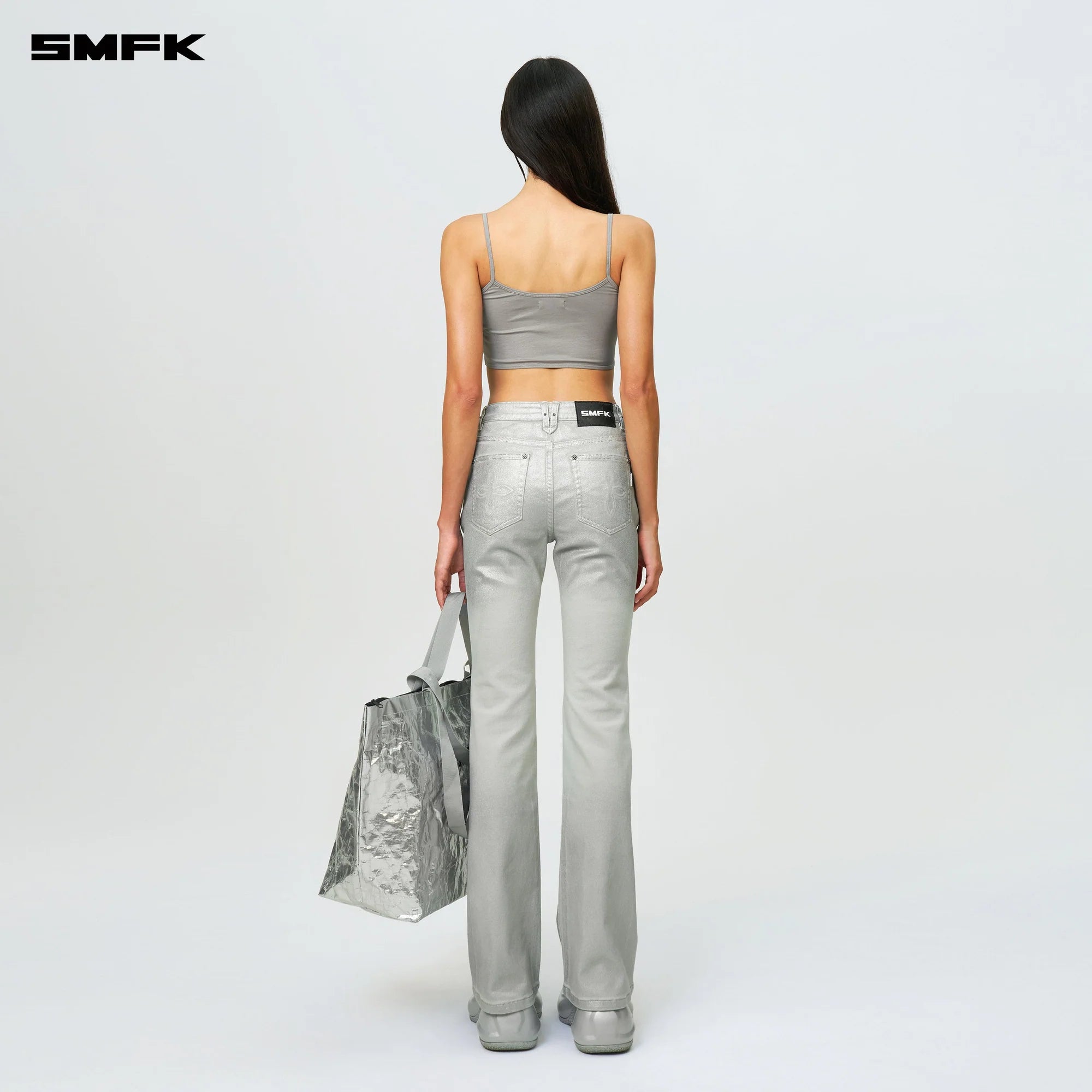 COMPASS WILD CLASSIC FLARED JEANS SILVER