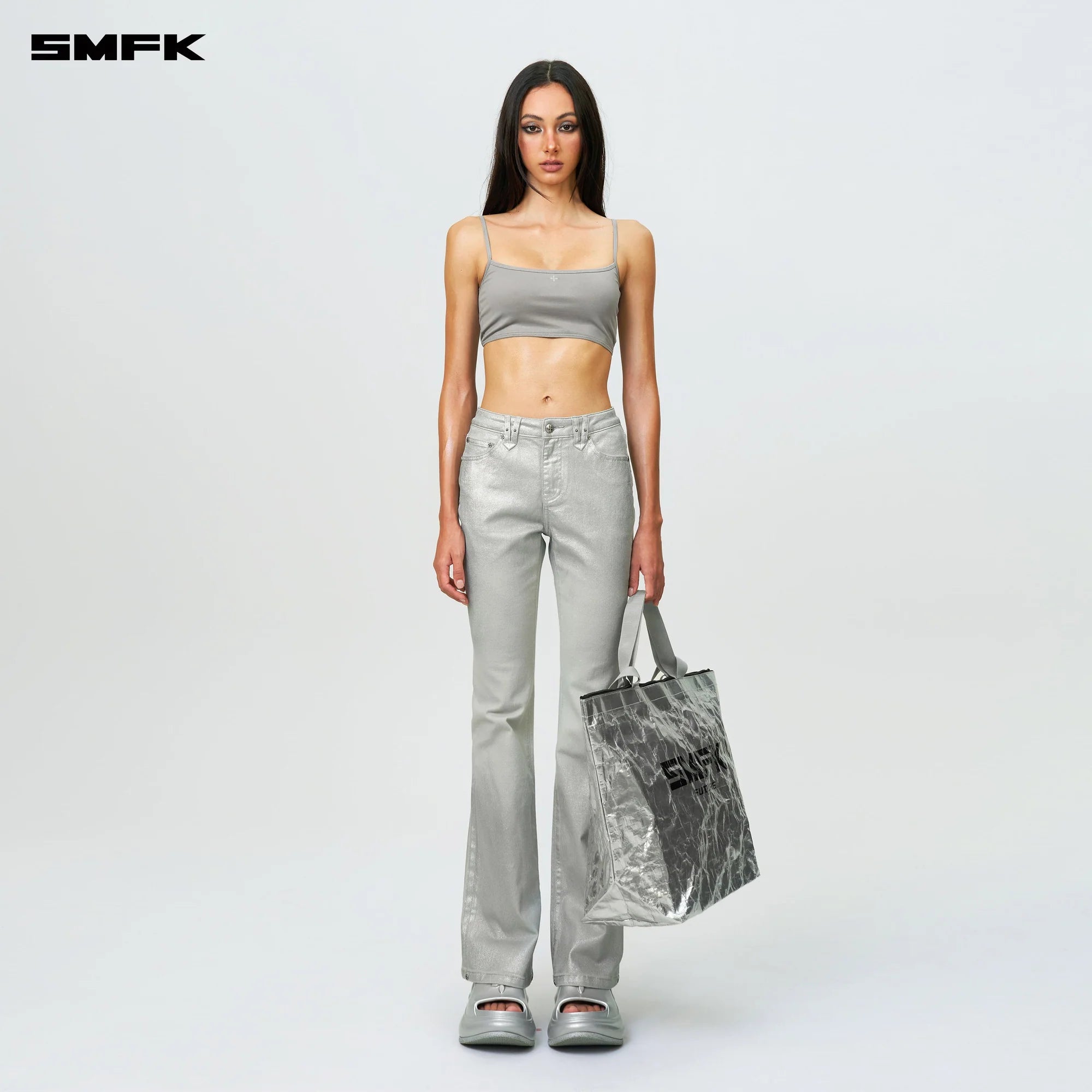 COMPASS WILD CLASSIC FLARED JEANS SILVER