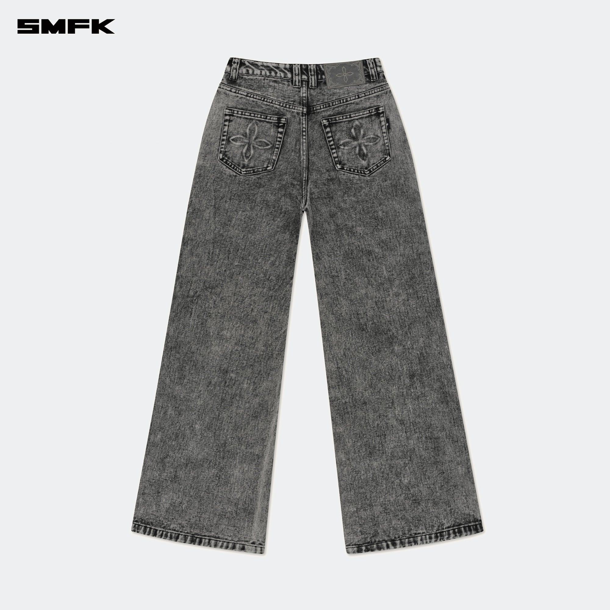 COMPASS WILD CLASSIC WIDE-LEG JEANS DUST GRAY
