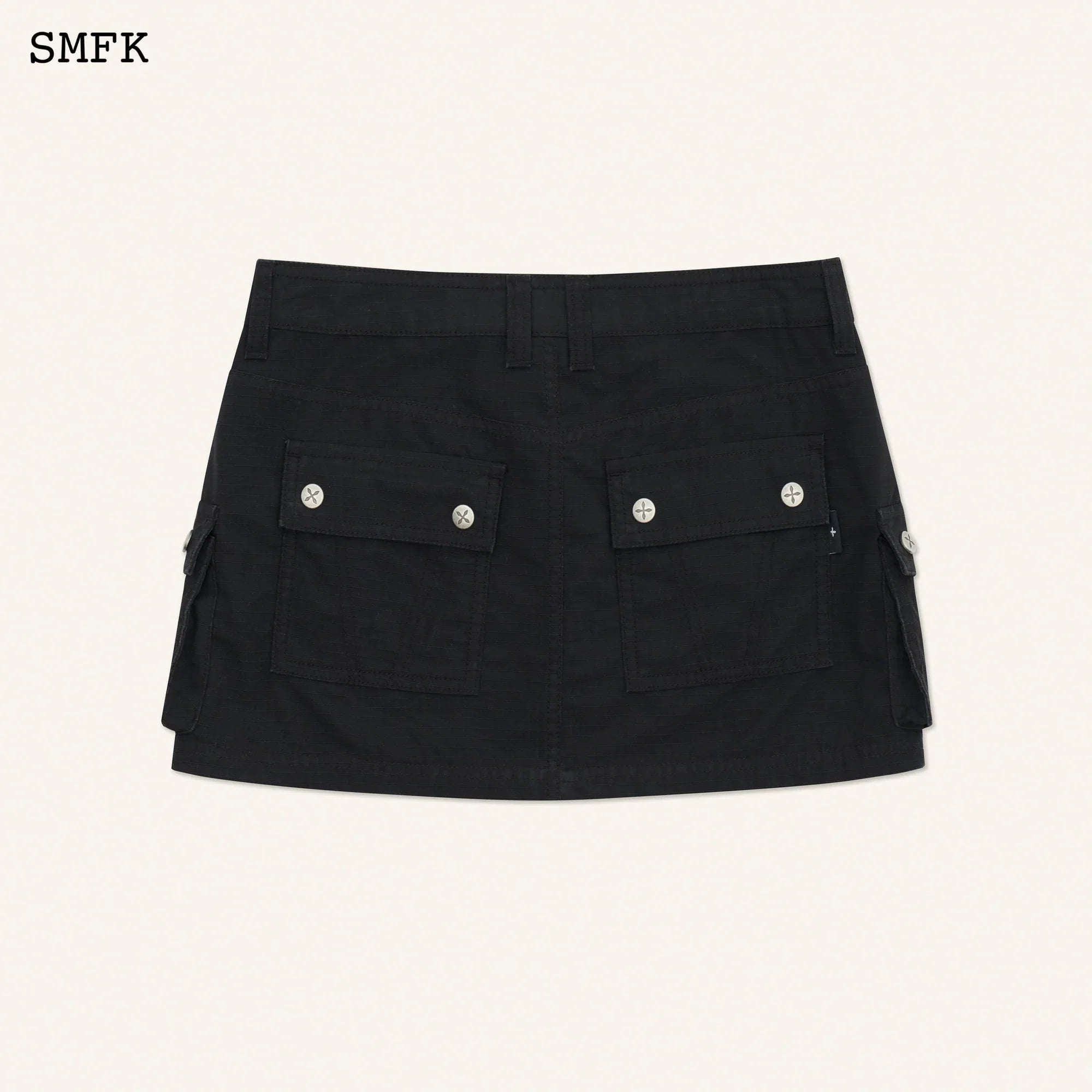 COMPASS WILD TARPAN WORKWEAR BLACK MINI SKIRT