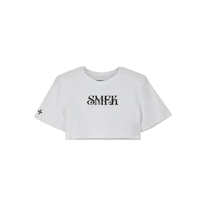 DANCER MIDNIGHT BLACK DARKNESS SHOULDER PAD SHORT TEE DT003W+
