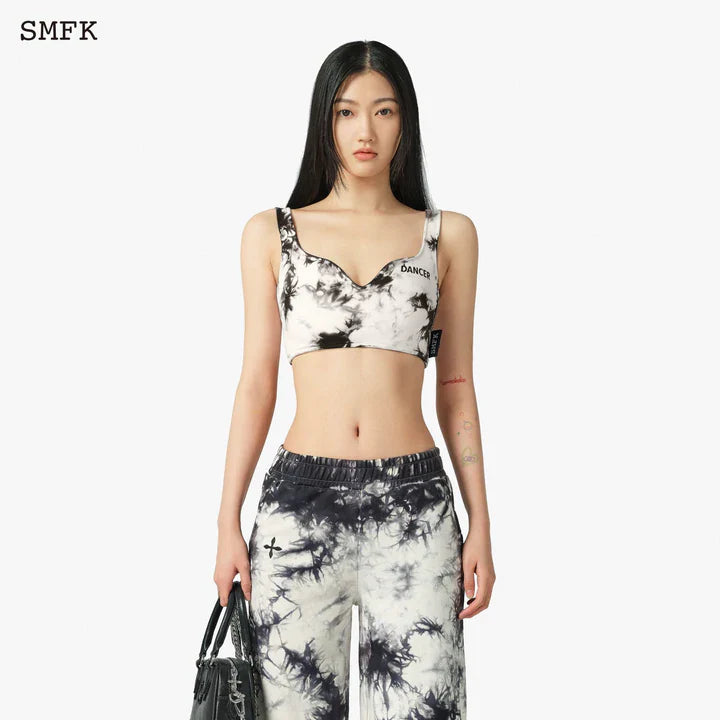 DANCER TIE-DYE BLACK DARKNESS DANCE GROUP BALLET BACK UFT06BS