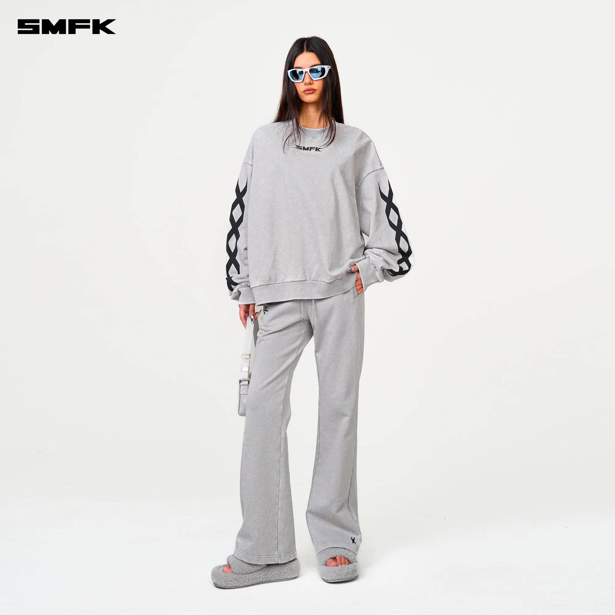 FUTURE DNA CHAIN RACING OVERSIZE HOODIE GRAY