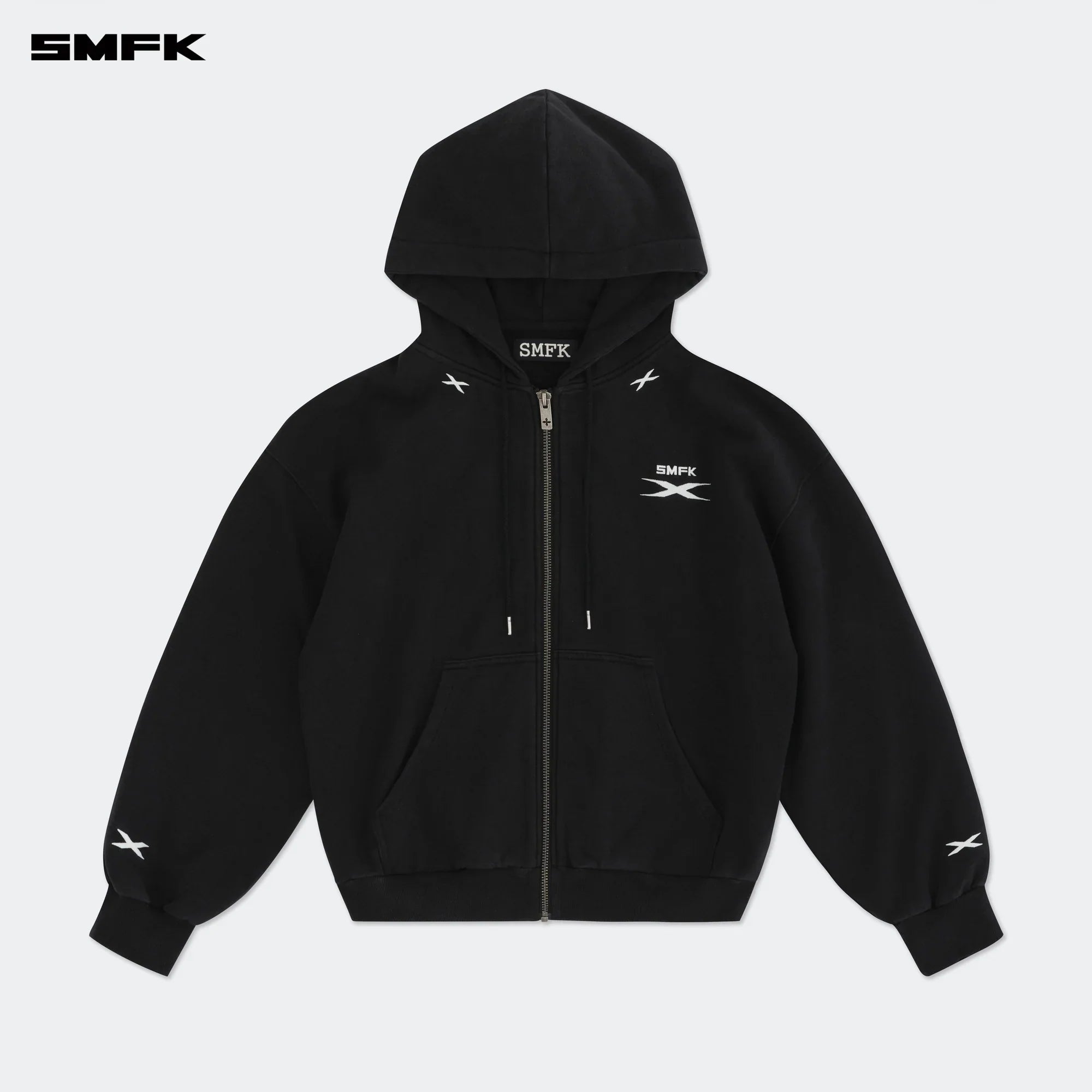 FUTURE GENES LOOSE HOODIE JACKET BLACK