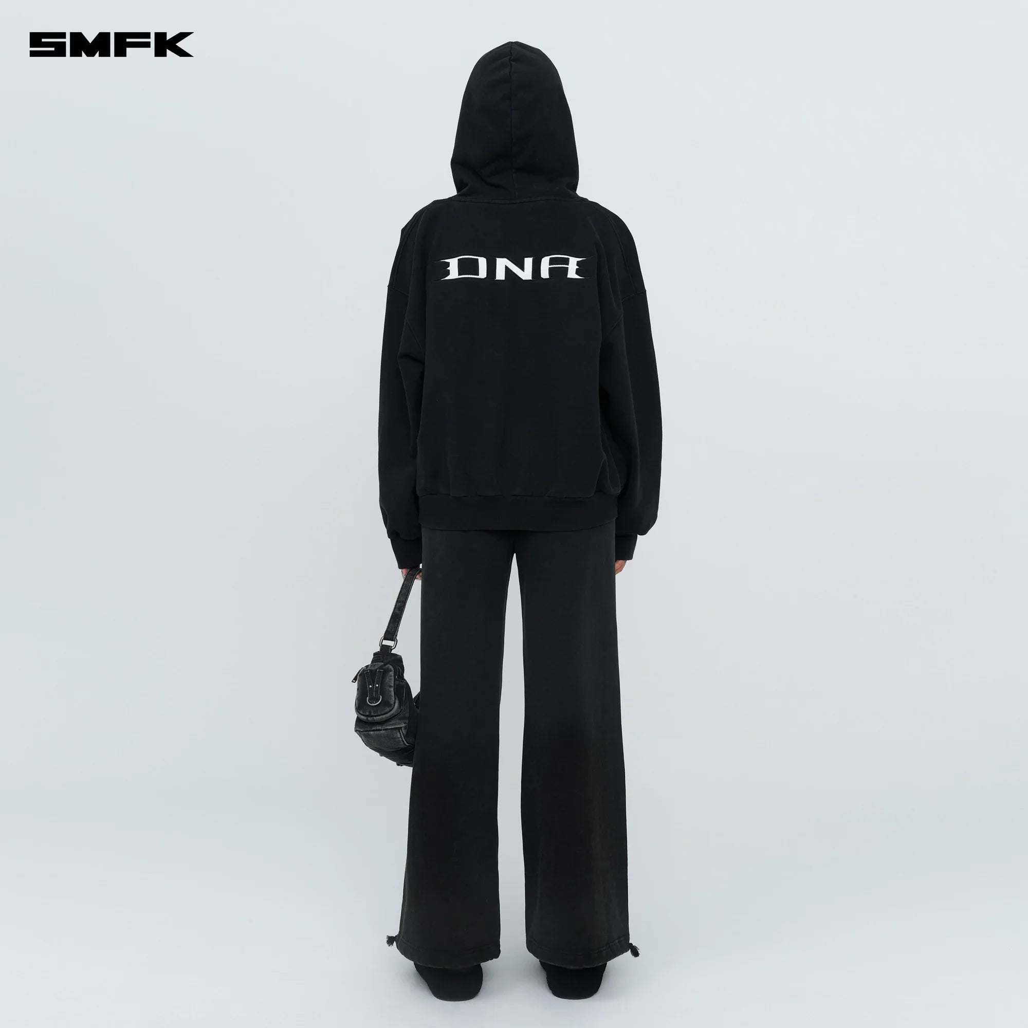 FUTURE GENES LOOSE HOODIE JACKET BLACK