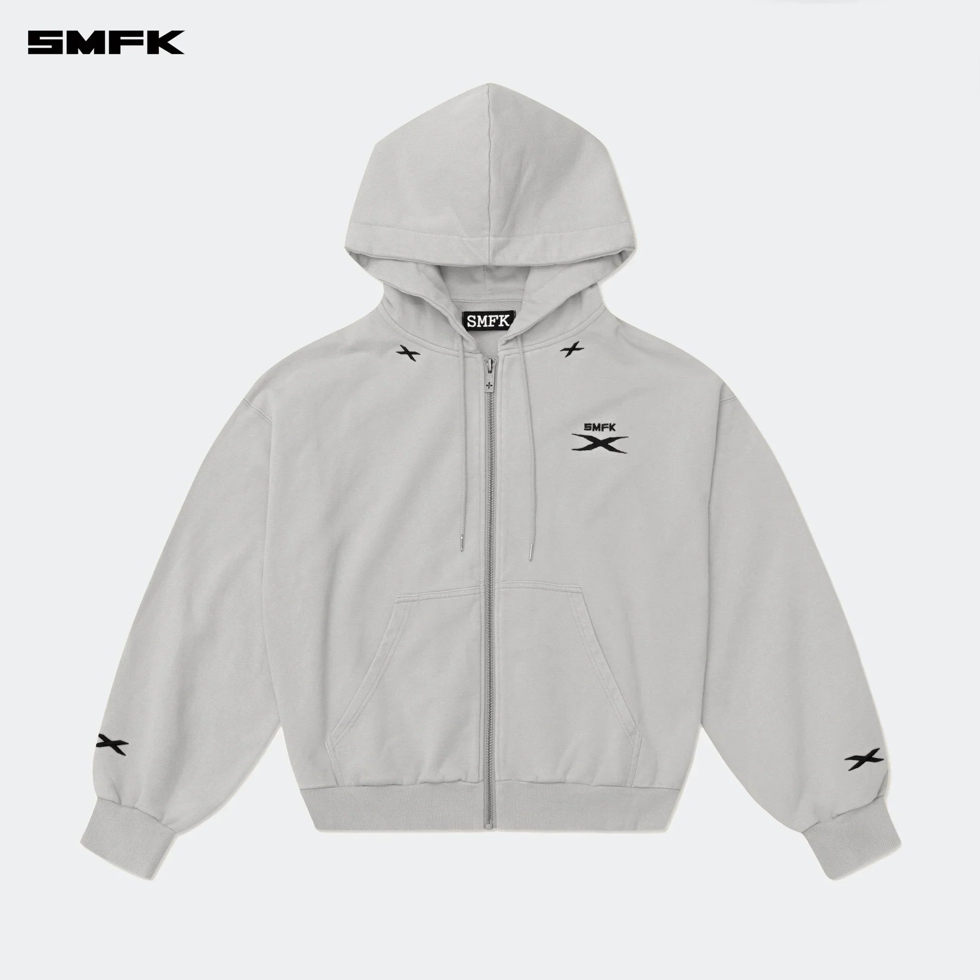 FUTURE GENES LOOSE HOODIE JACKET GRAY