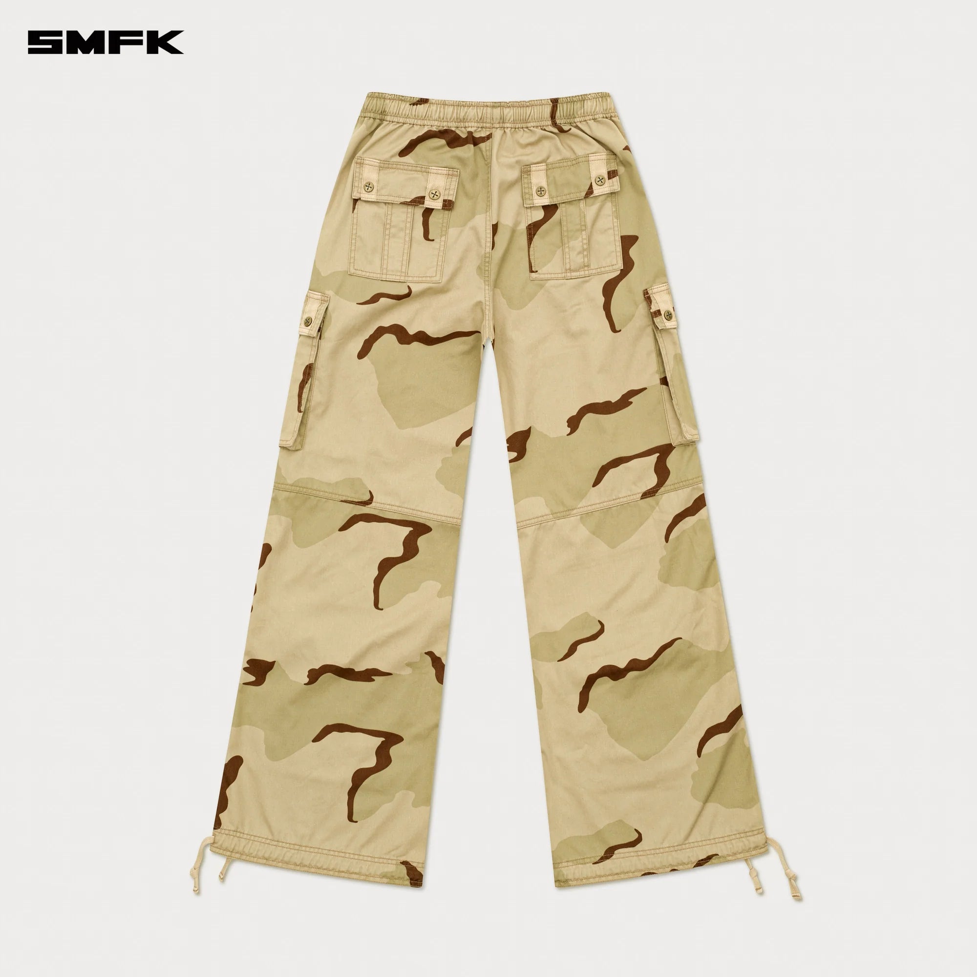 FUTURE LIGHTNING WIDE-LEG TRACK PANTS IN CAMOUFLAGE