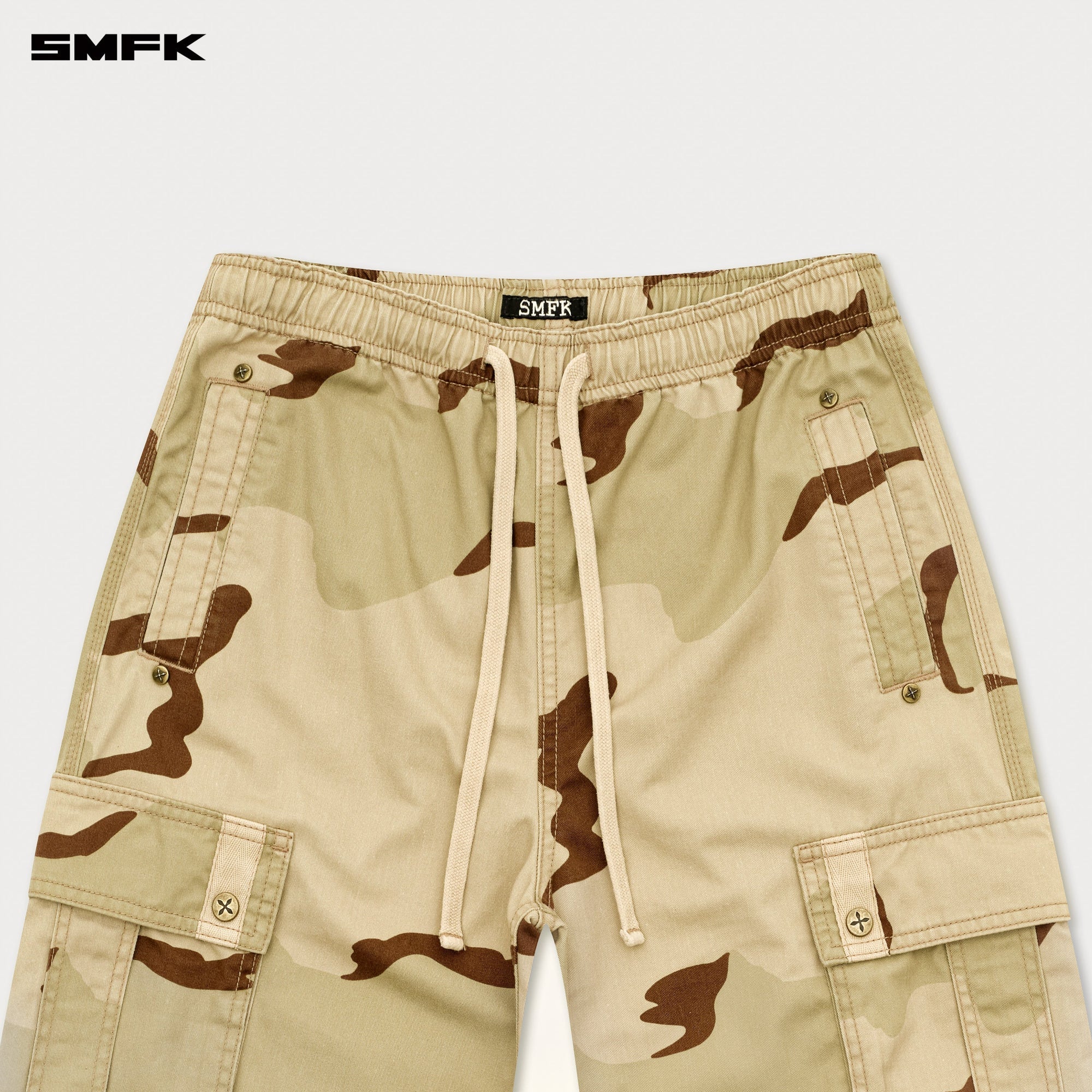FUTURE LIGHTNING WIDE-LEG TRACK PANTS IN CAMOUFLAGE