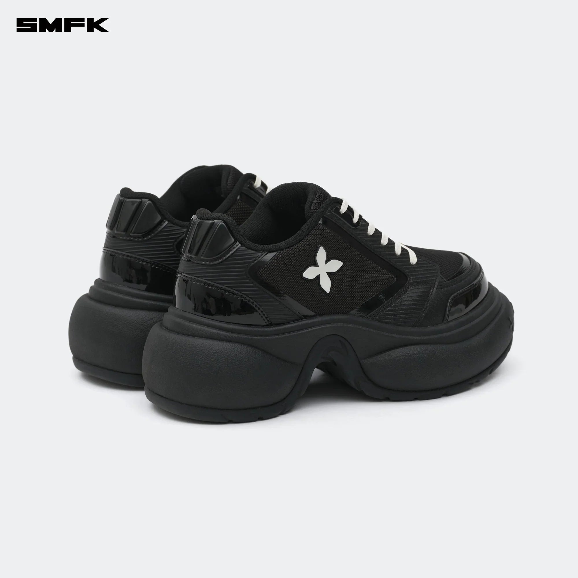 FUTURE RIPPLE HIGH-HEELED SNEAKER IN BLACK