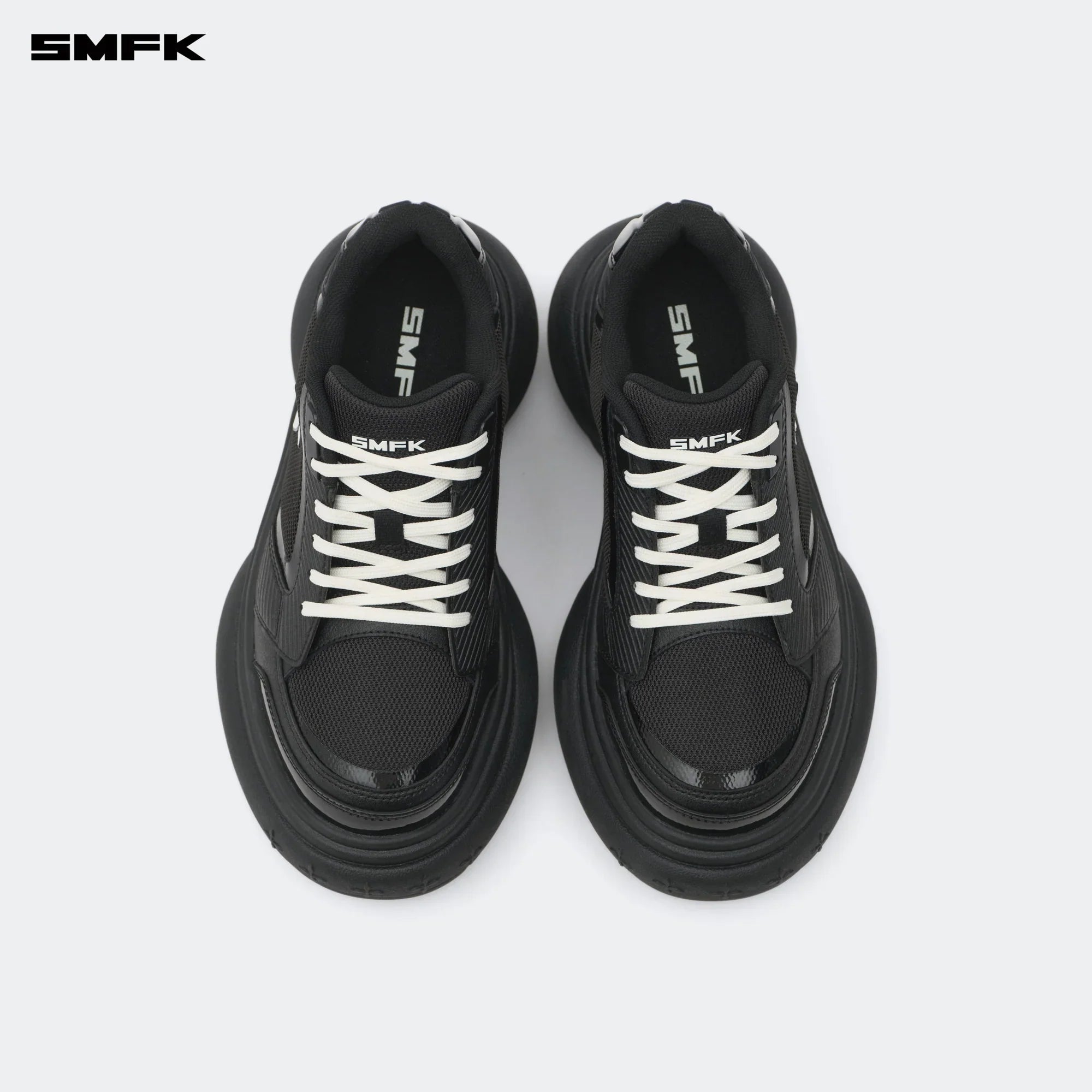 FUTURE RIPPLE HIGH-HEELED SNEAKER IN BLACK