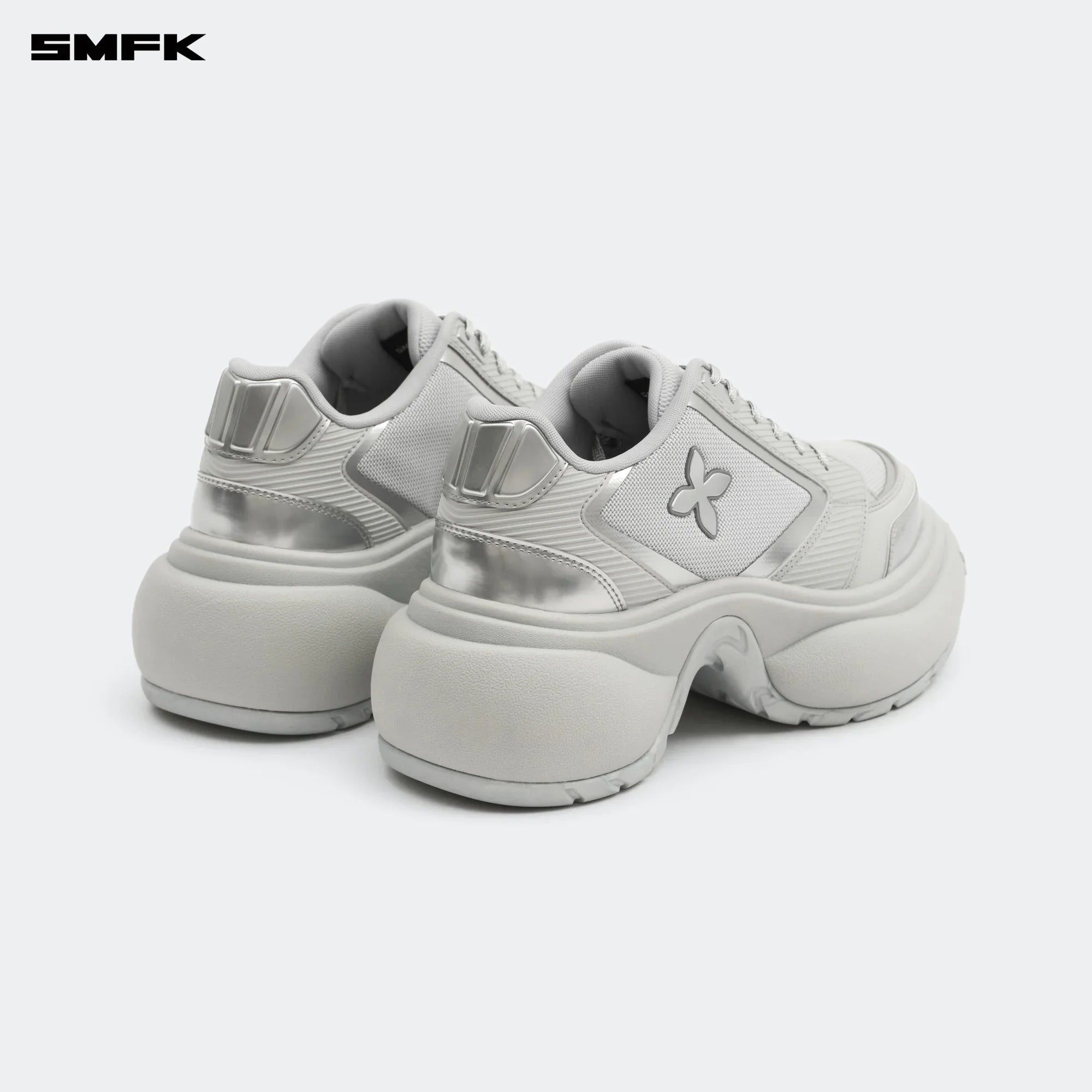 FUTURE RIPPLE HIGH-HEELED SNEAKER IN GRAY